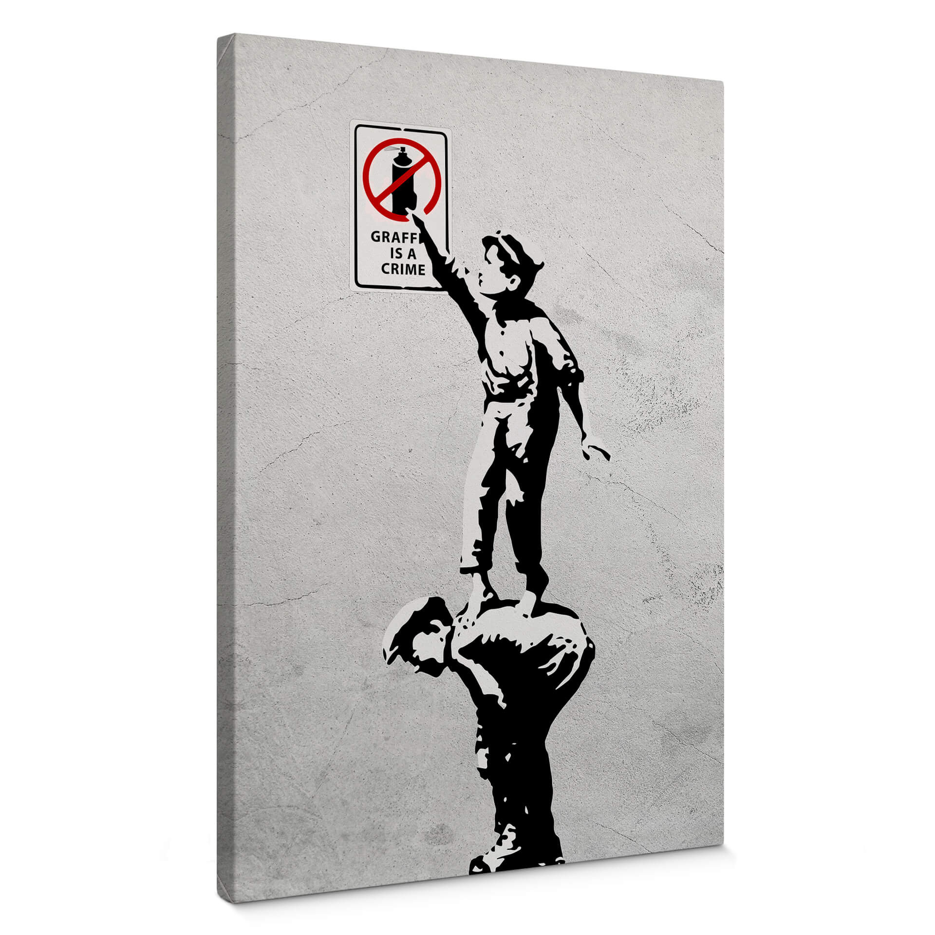 Obraz na płótnie Banksy - Graffiti to przestępstwo