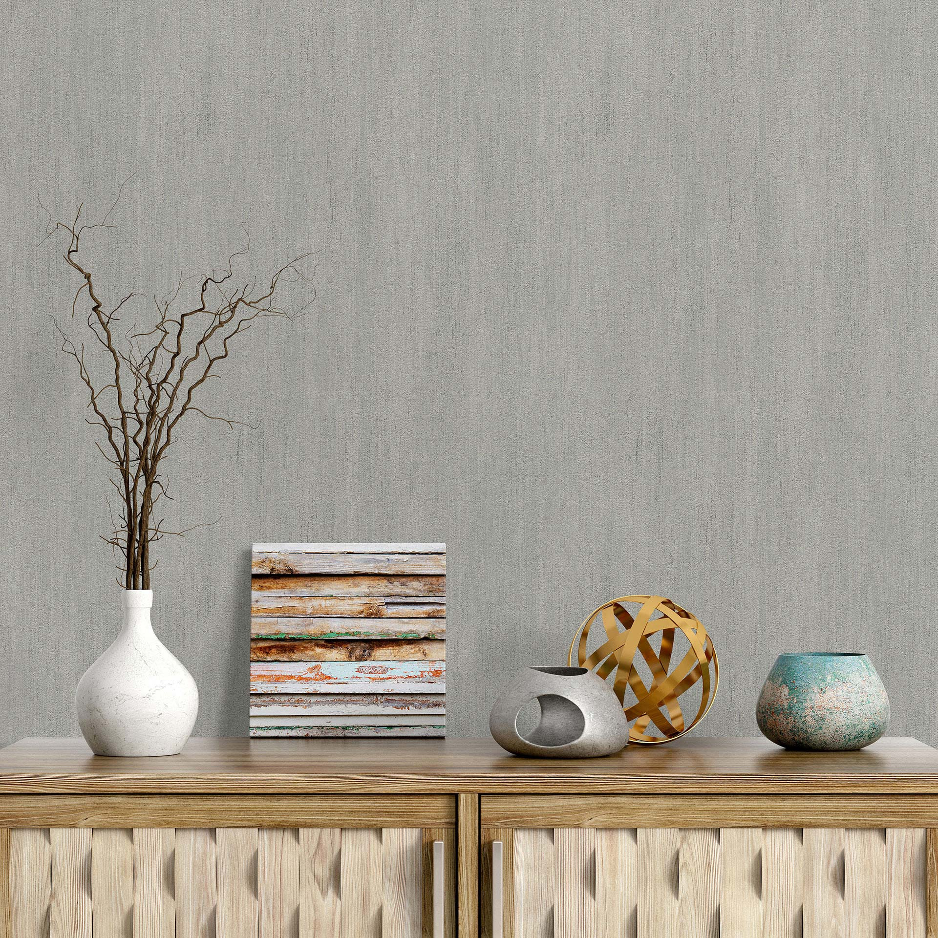 Vliesbehang, behang voor op de muur Cameo taupe