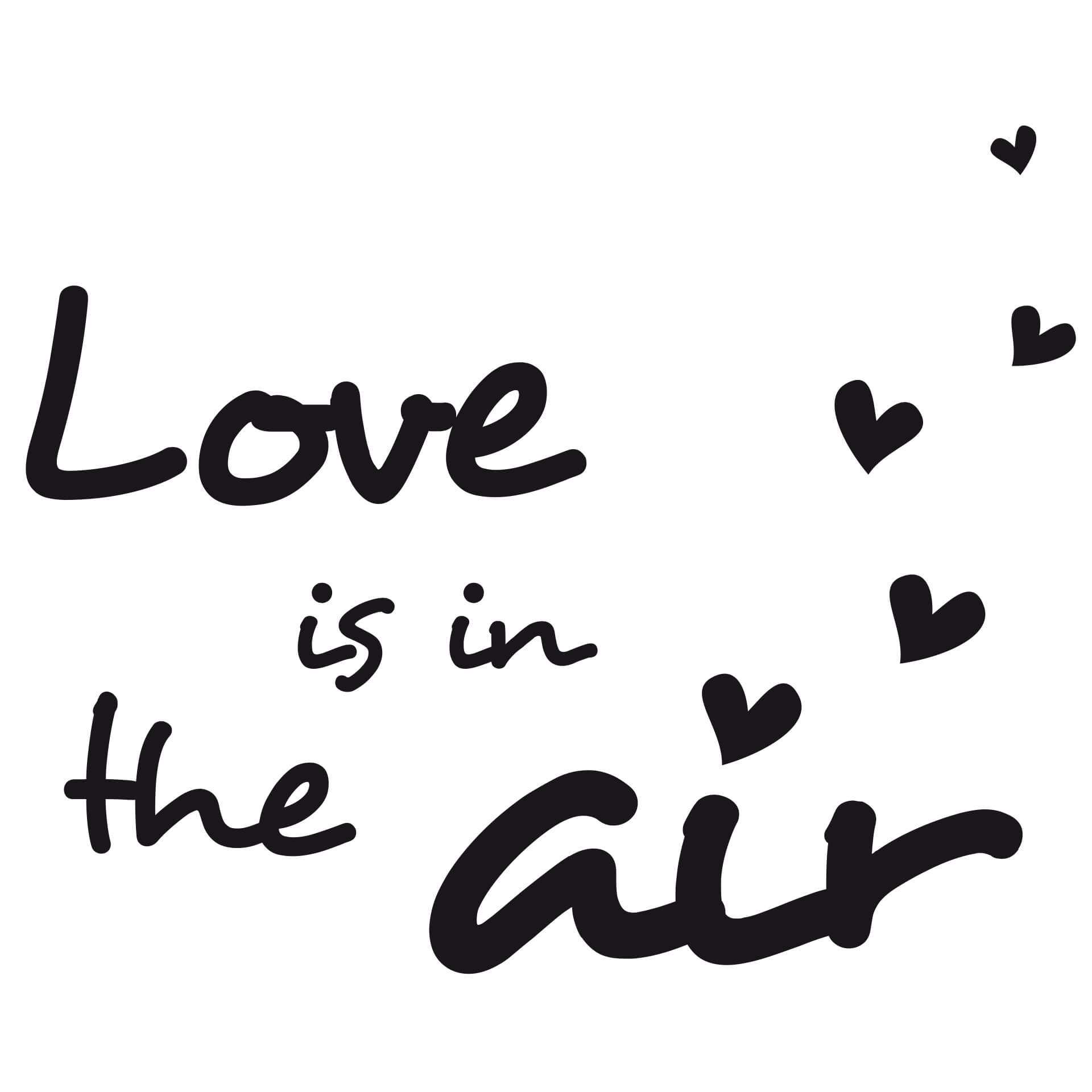 Adesivo murale - Love is in the air