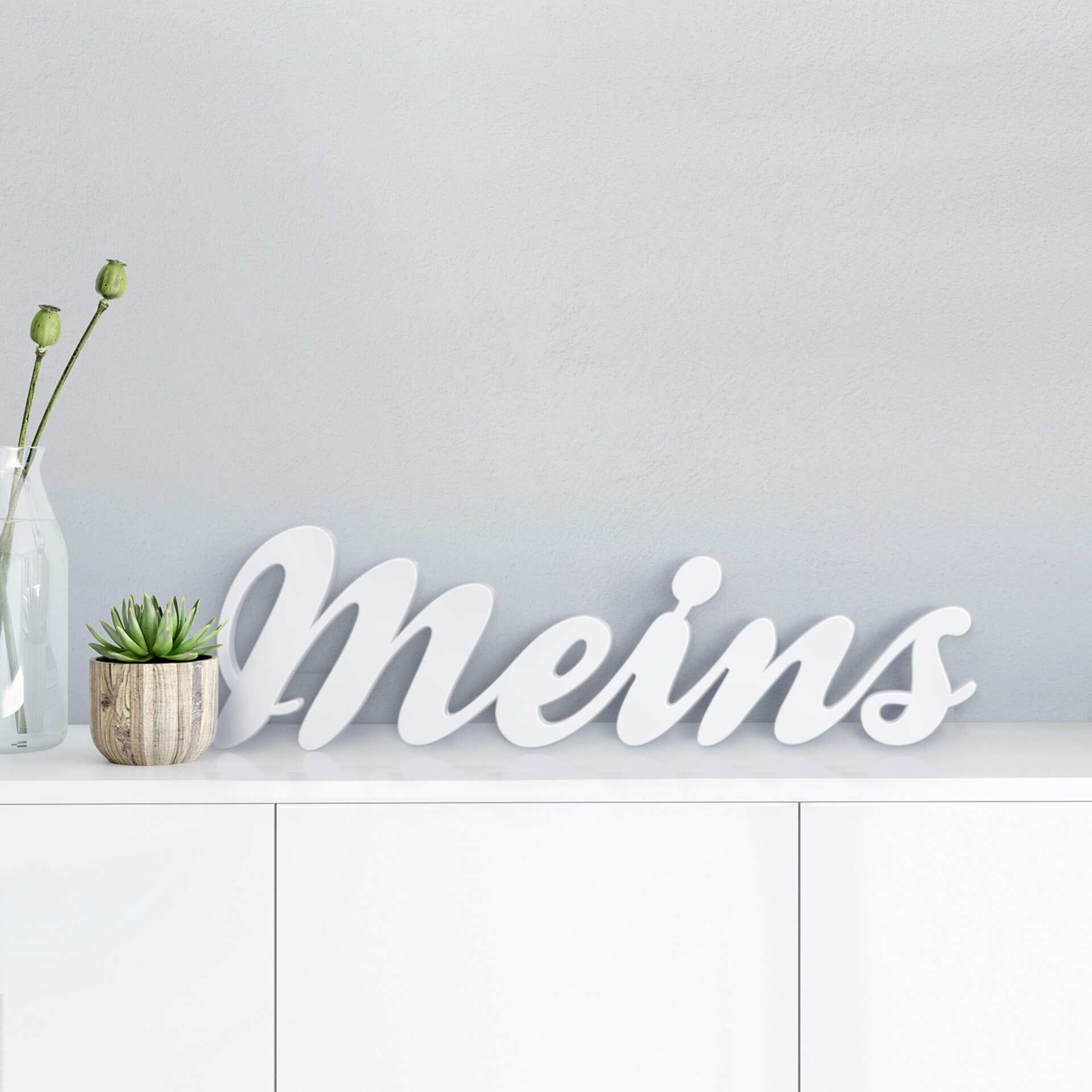 Dekobuchstaben 3D Meins