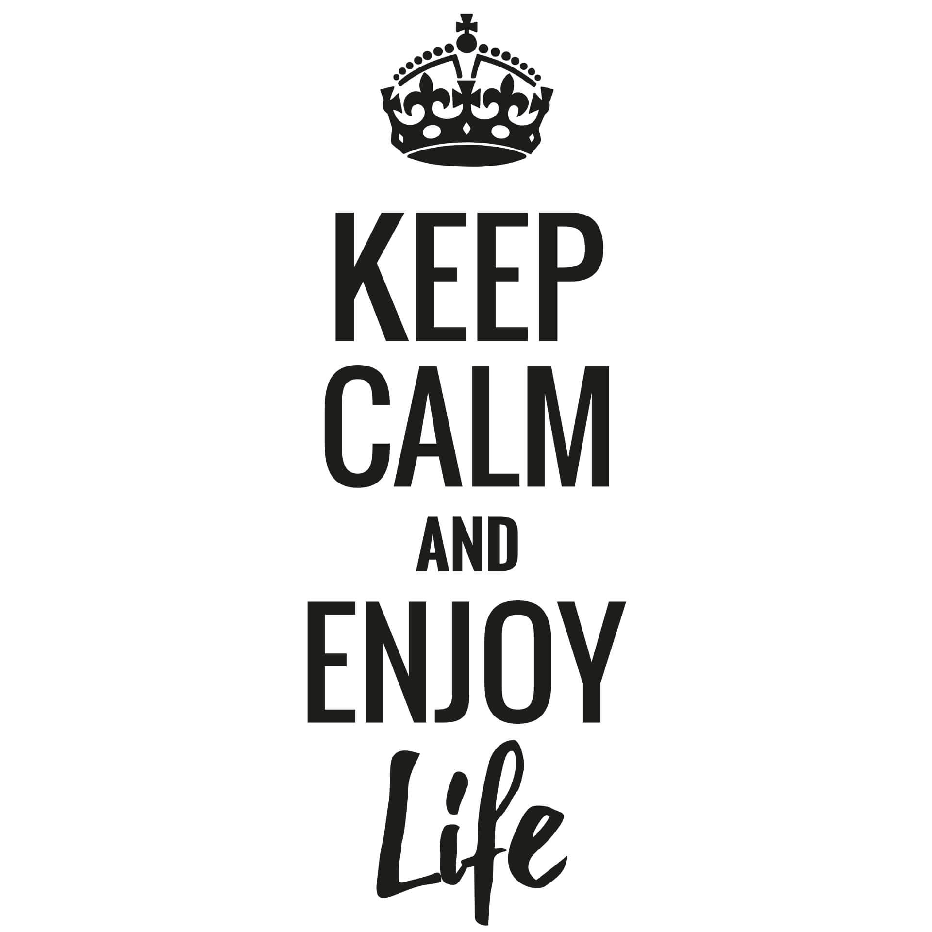 Wallsticker - Keep calm and enjoy life