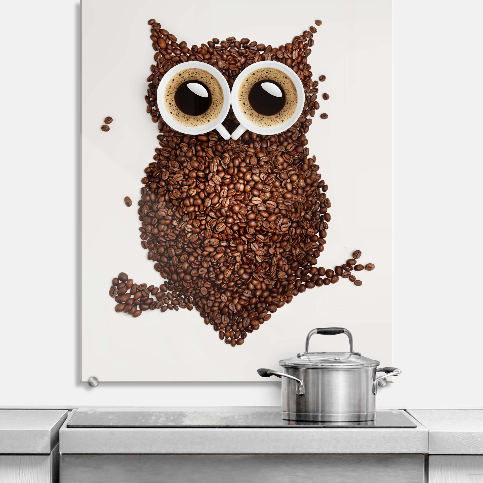 Stænkplade - Kaffeugle - Højkant