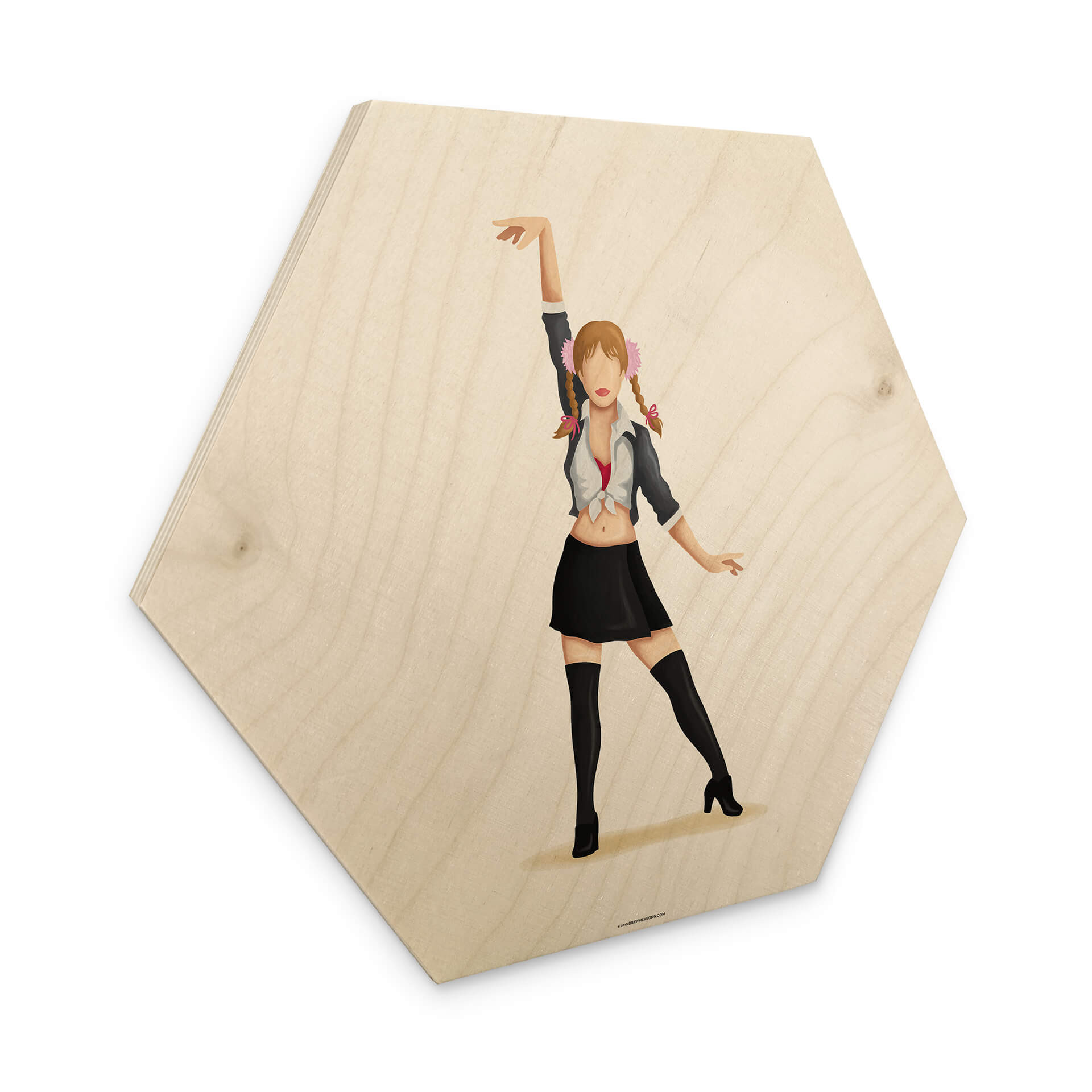 Hexagone - Bois placage bouleau Tohmé - - Britney