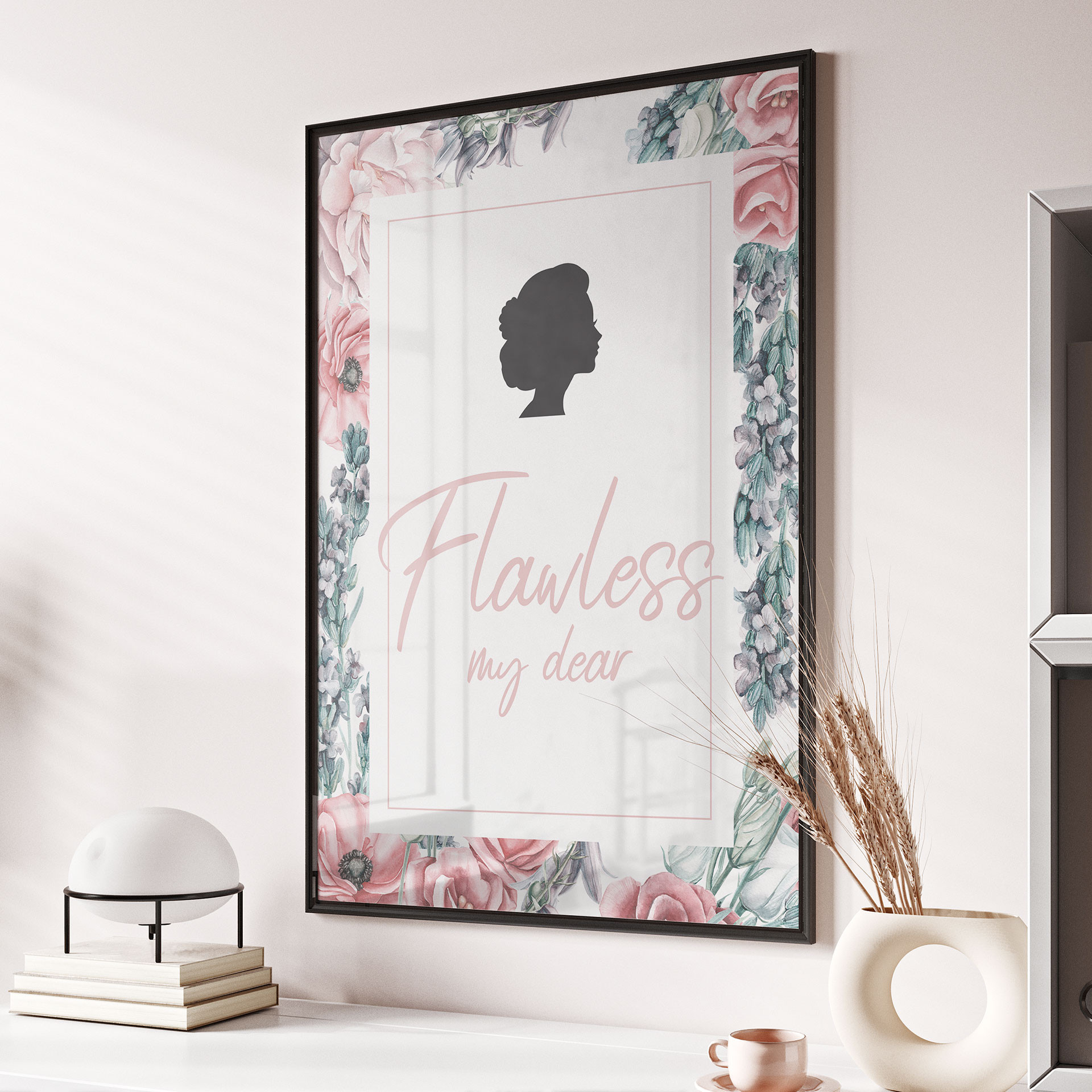 Plakat Flawless my dear - inspirowany Bridgerton