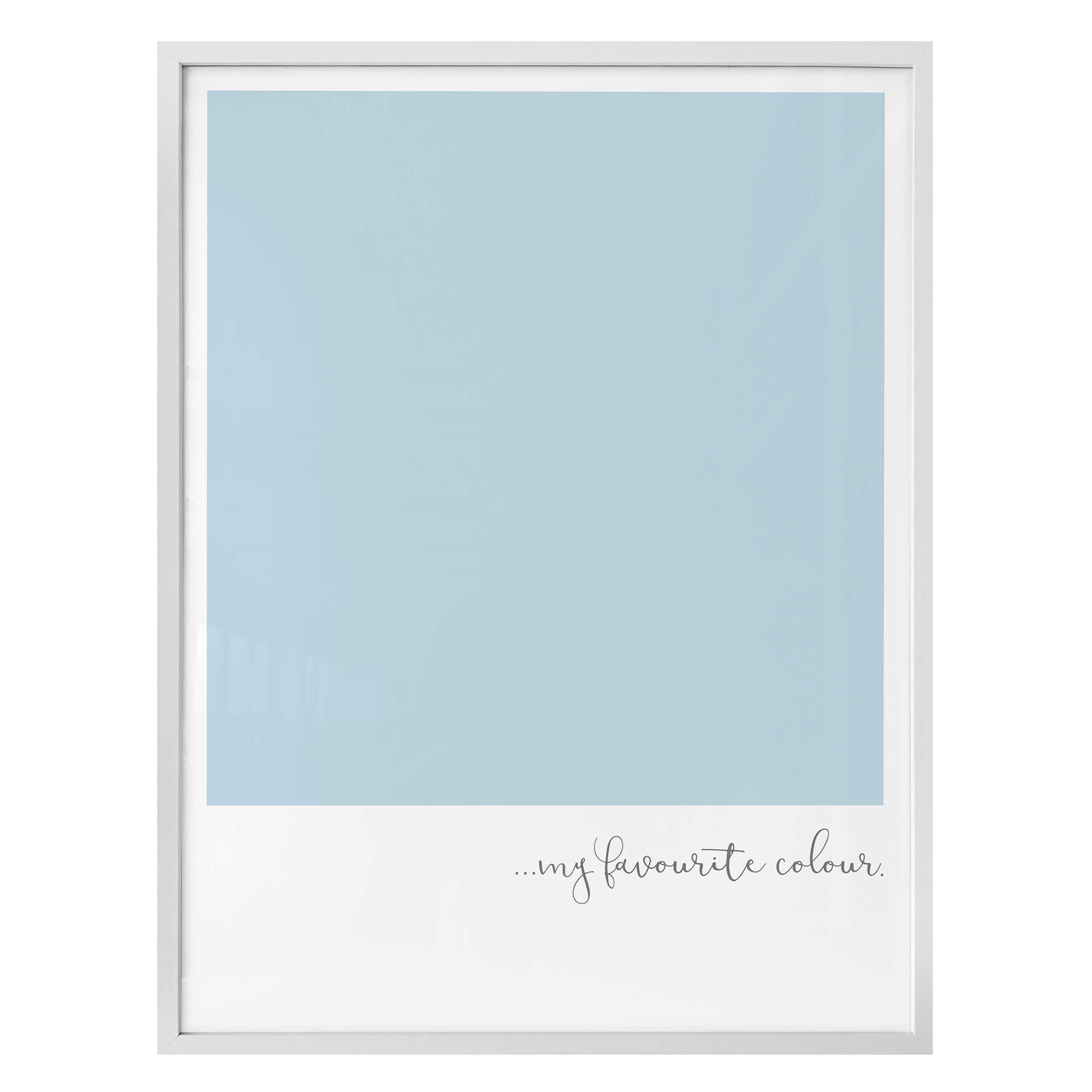 Poster My favourite colour - pastell blue