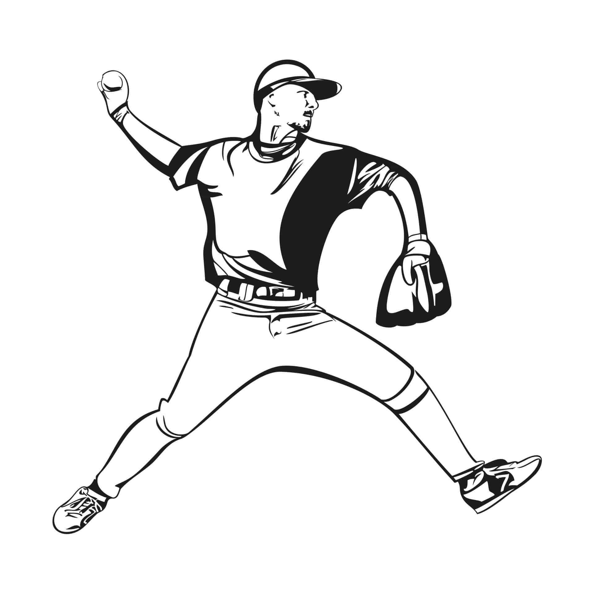 Sticker mural - Baseball 9