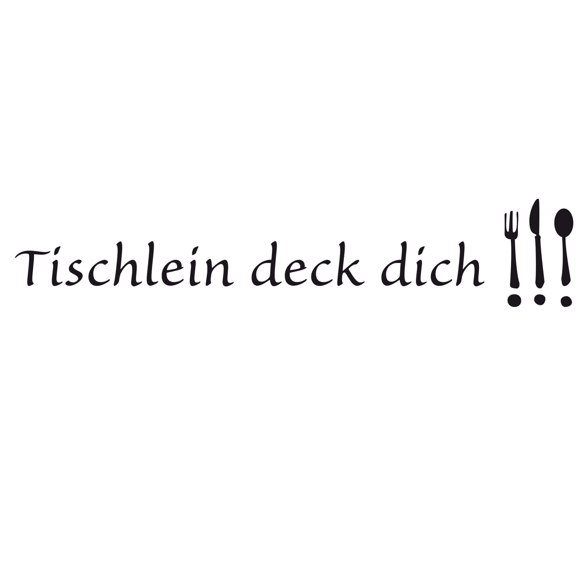 Wandtattoo Tischlein deck dich