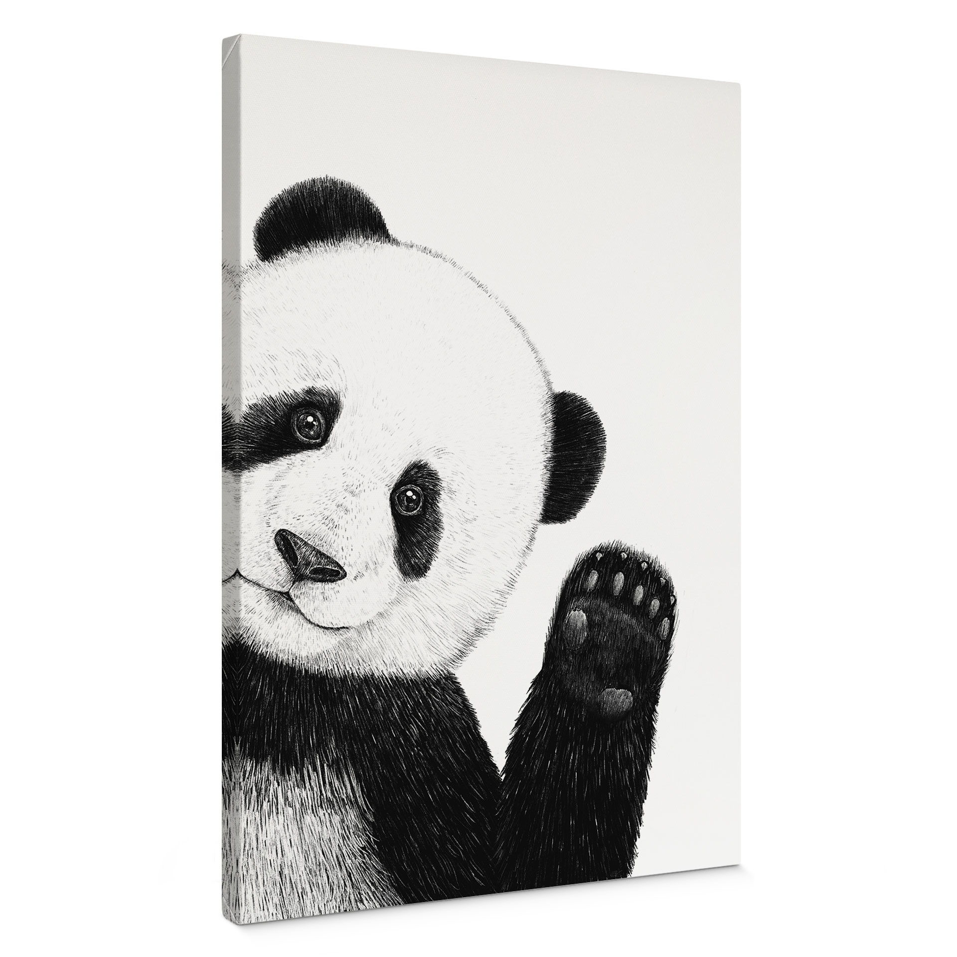 Obraz na płótnie Machająca panda - Korenkova