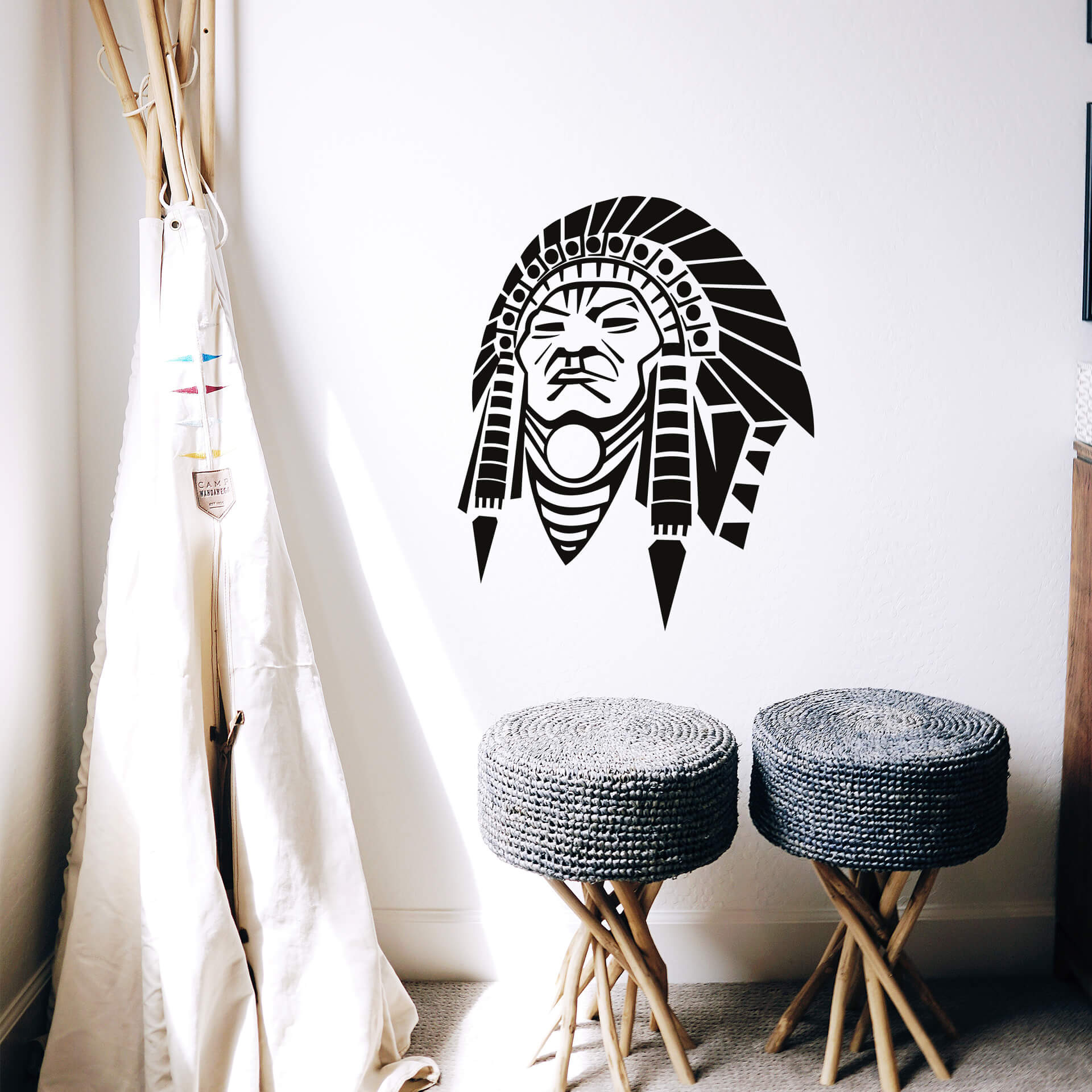 Wandtattoo Red Indian