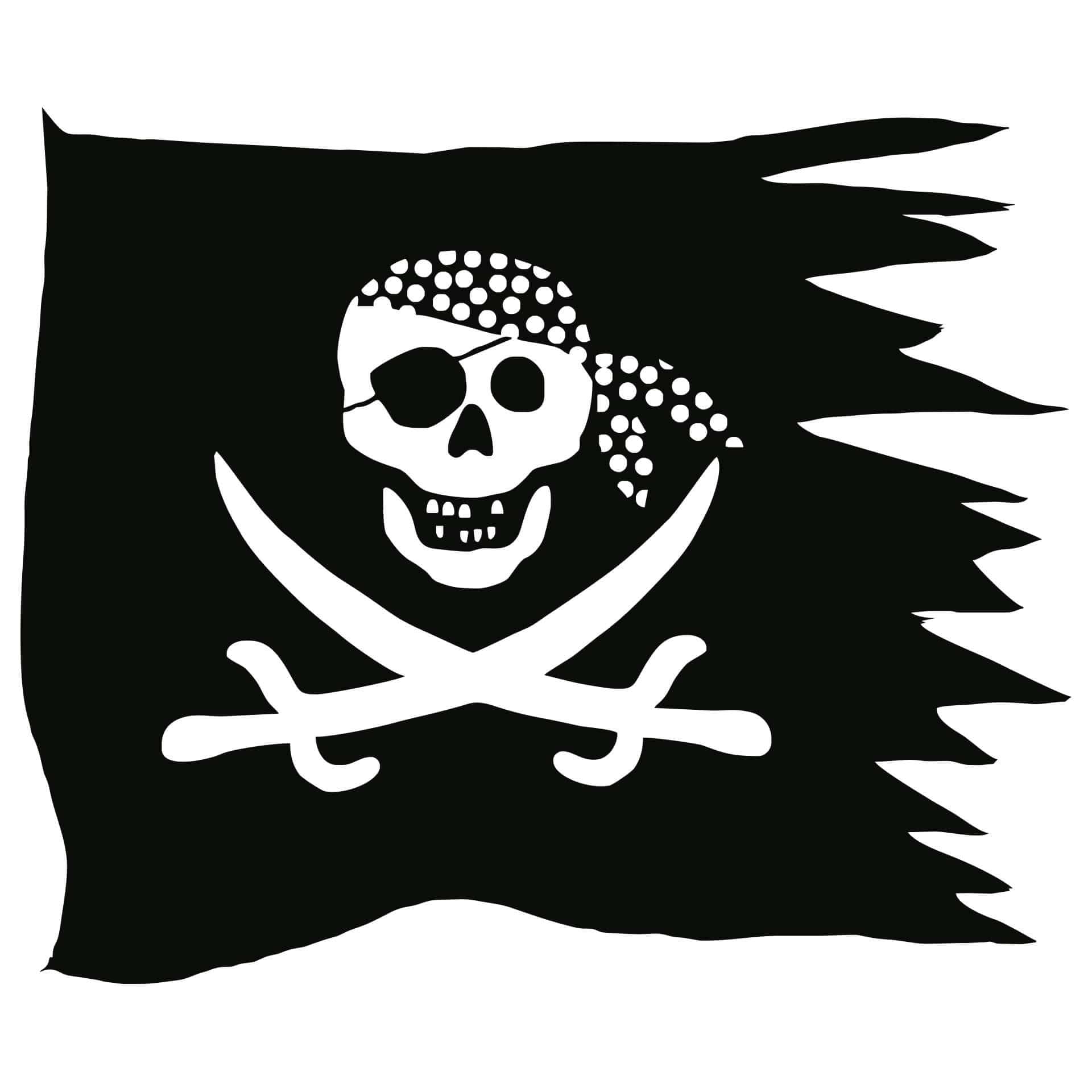 Wandtattoo Piratenflagge