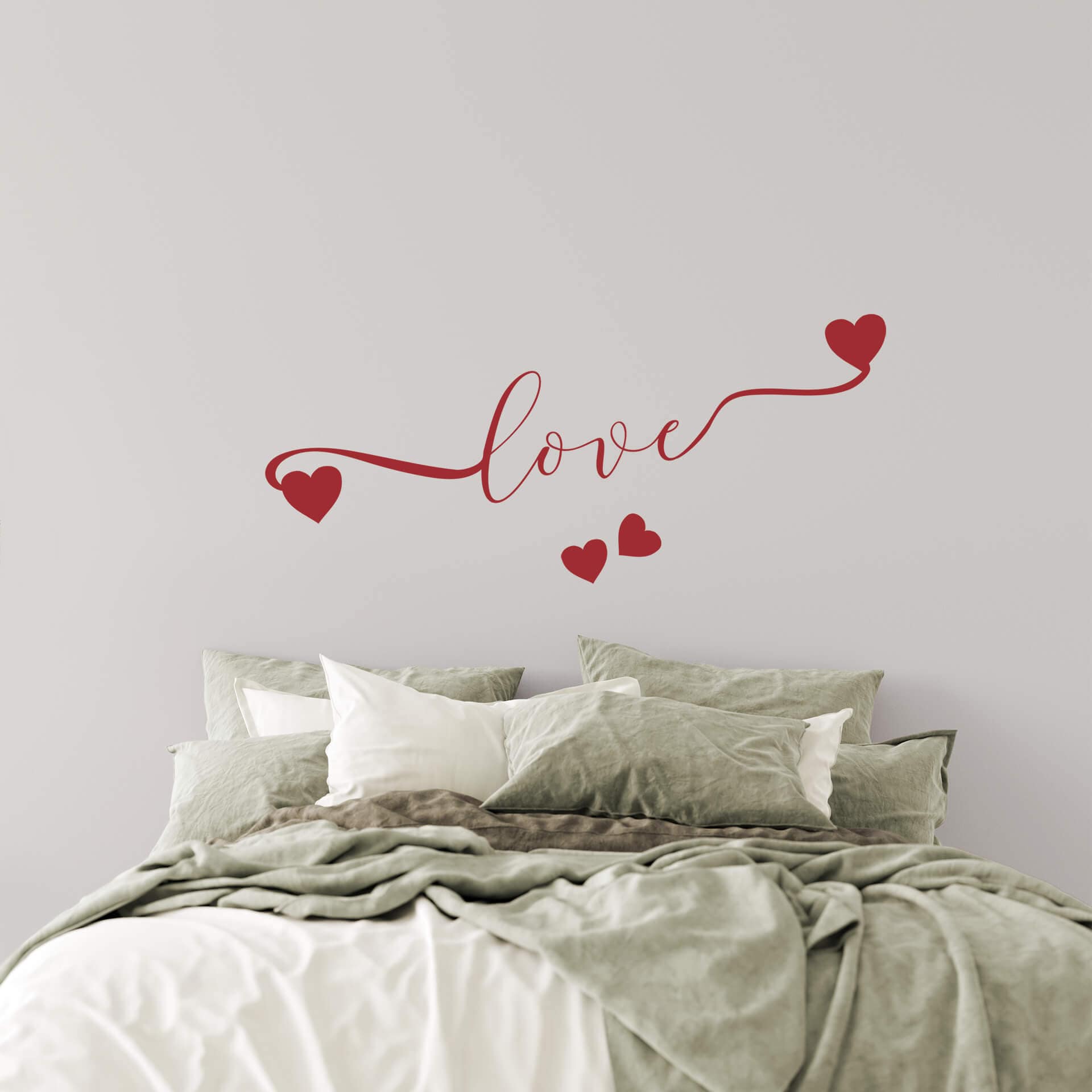 Wallsticker - Love mit Herzen