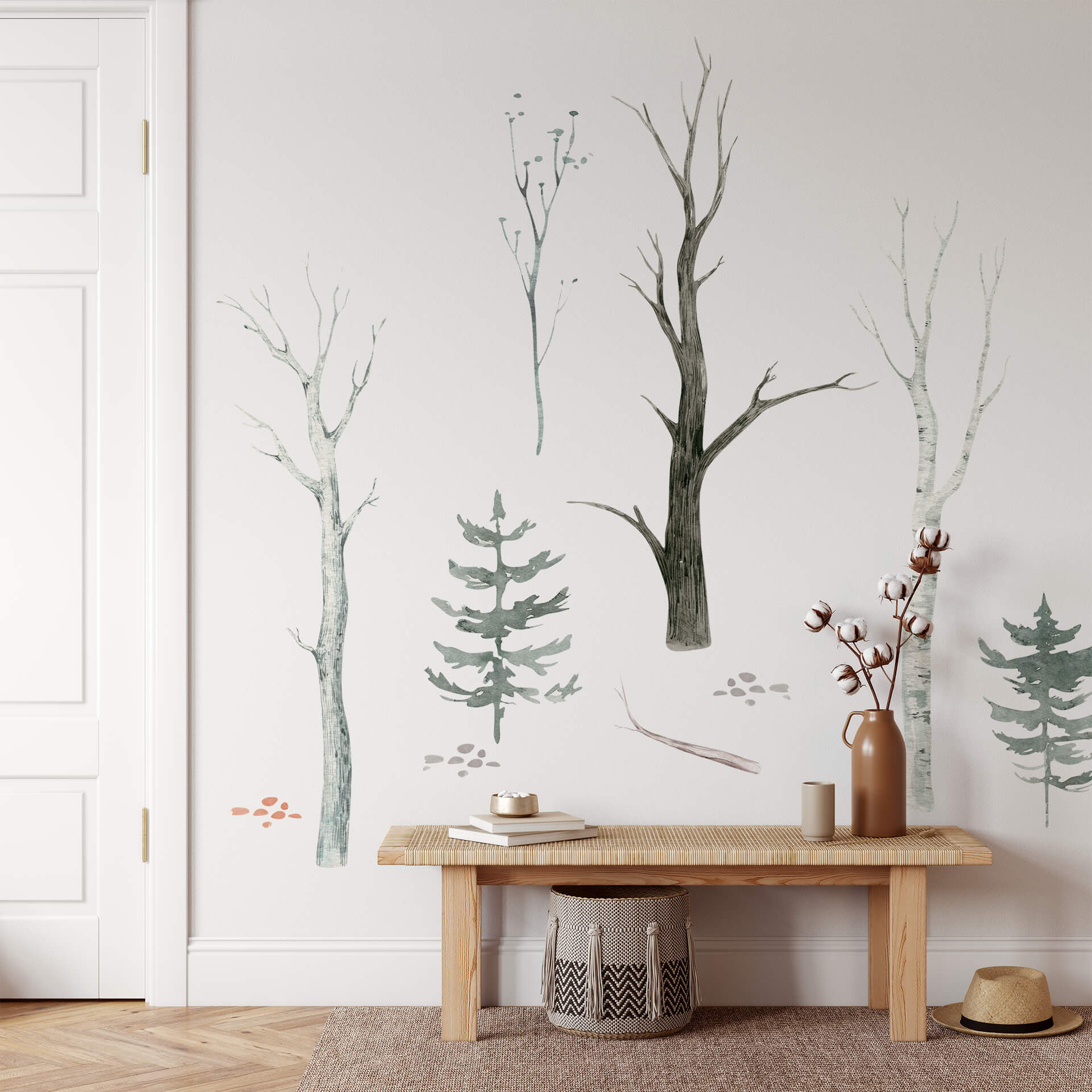Wandtattoo Kvilis - Wald Set (10-teilig) - 120x120 cm
