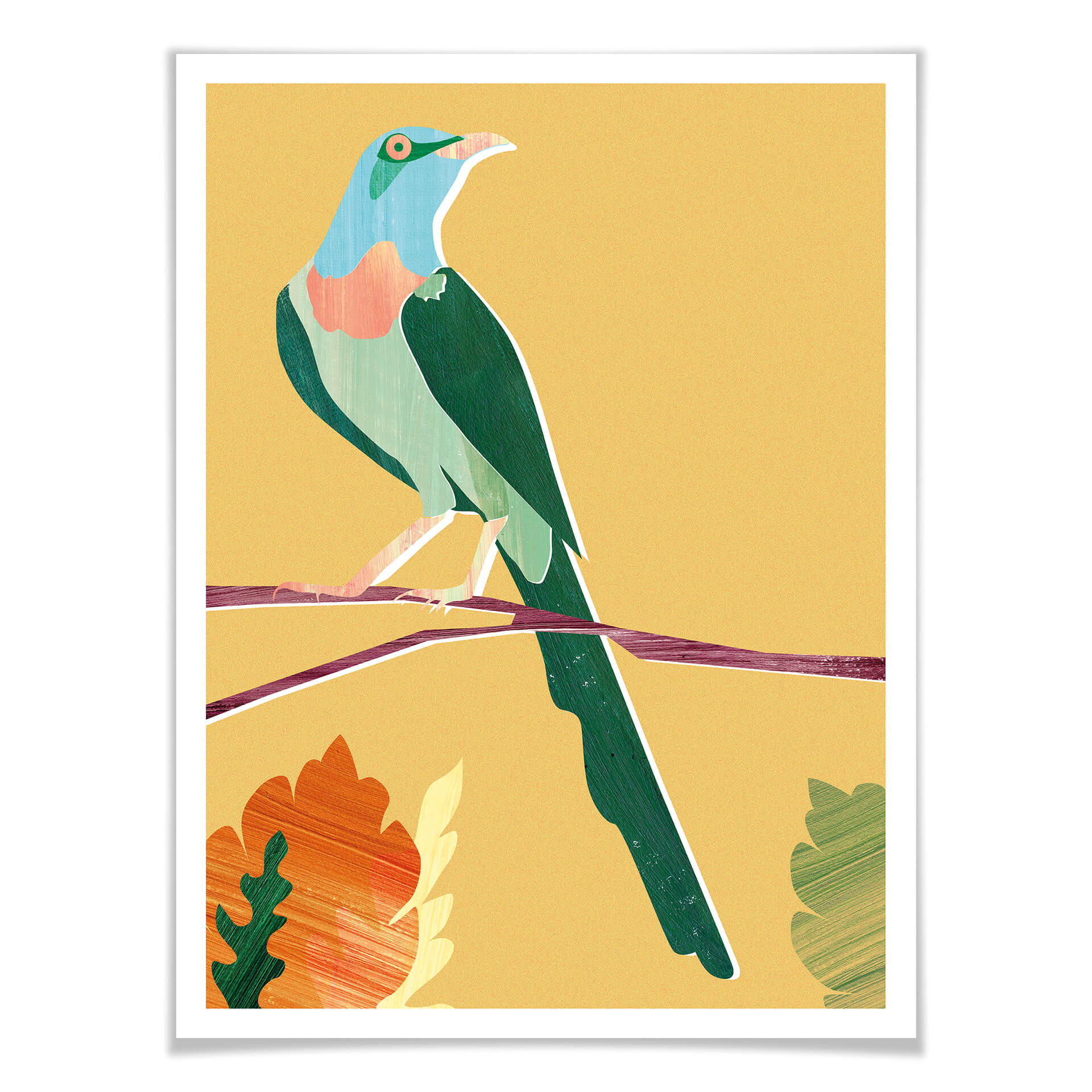 Plakat Goed Blauw - Tropikalny ptak