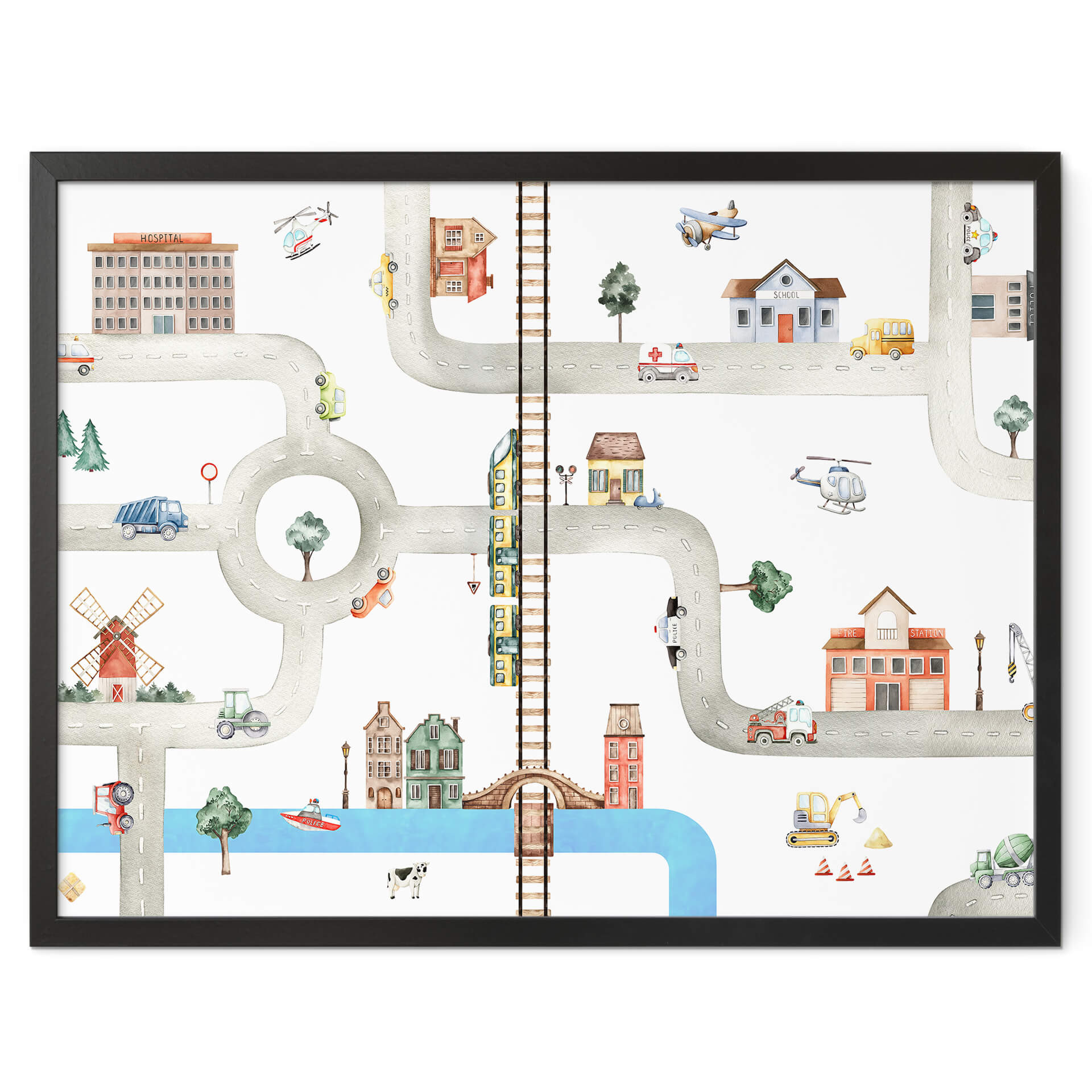 Plakat dla dzieci Oliver Robins - Play street