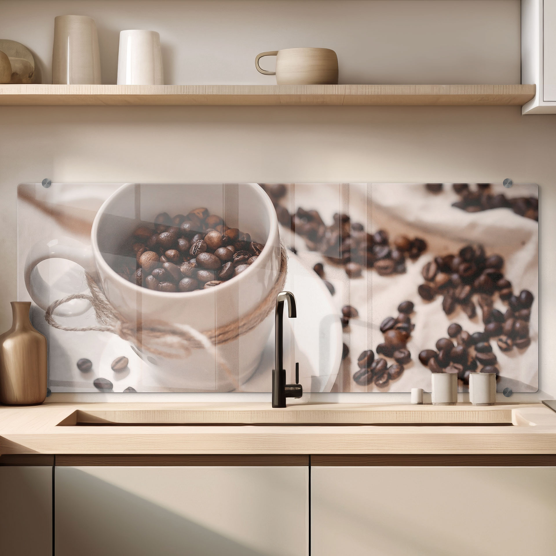 Spritzschutz Kaffee Zauber - Panorama