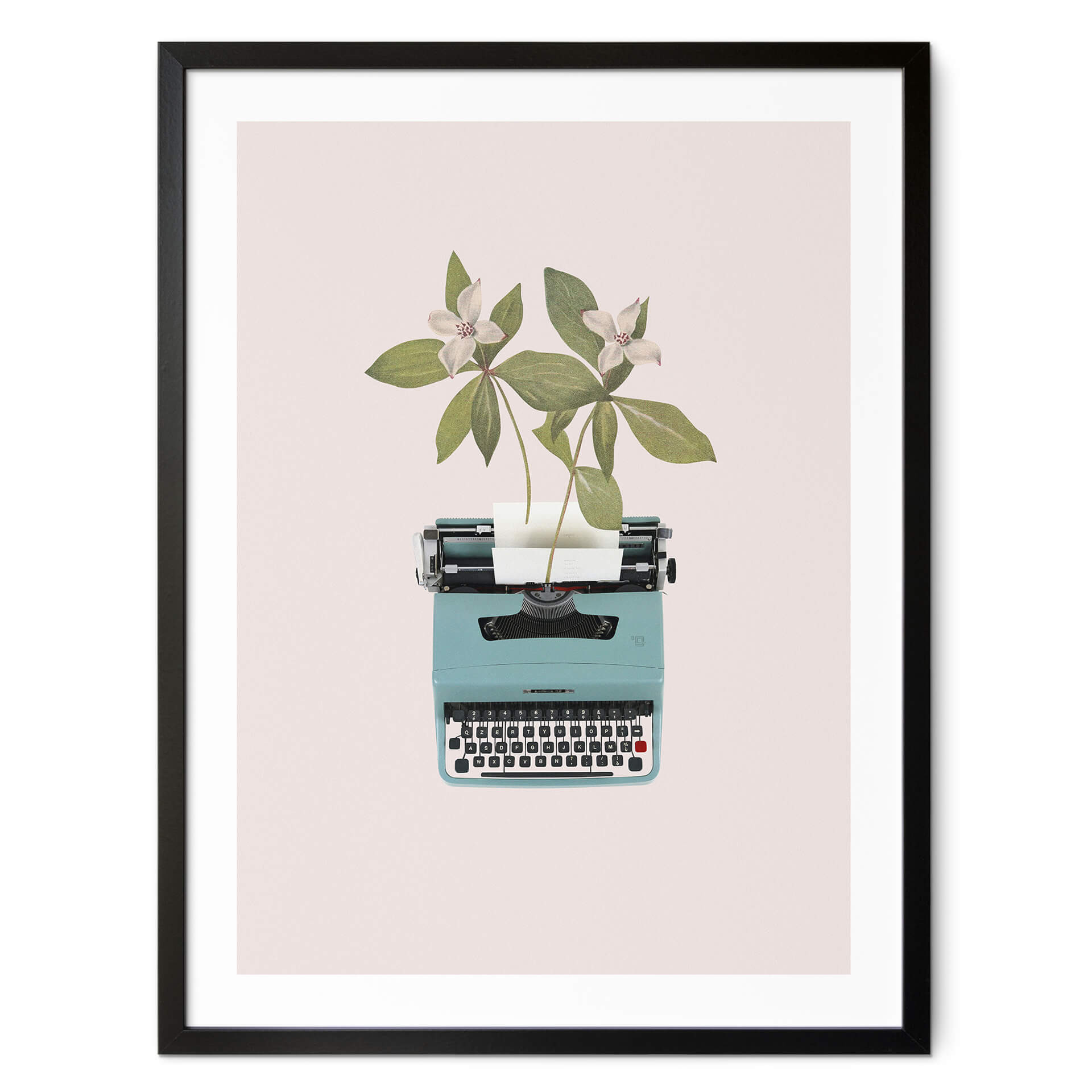 Plakat Frida Floral Studio - Botaniczna maszyna do pisania