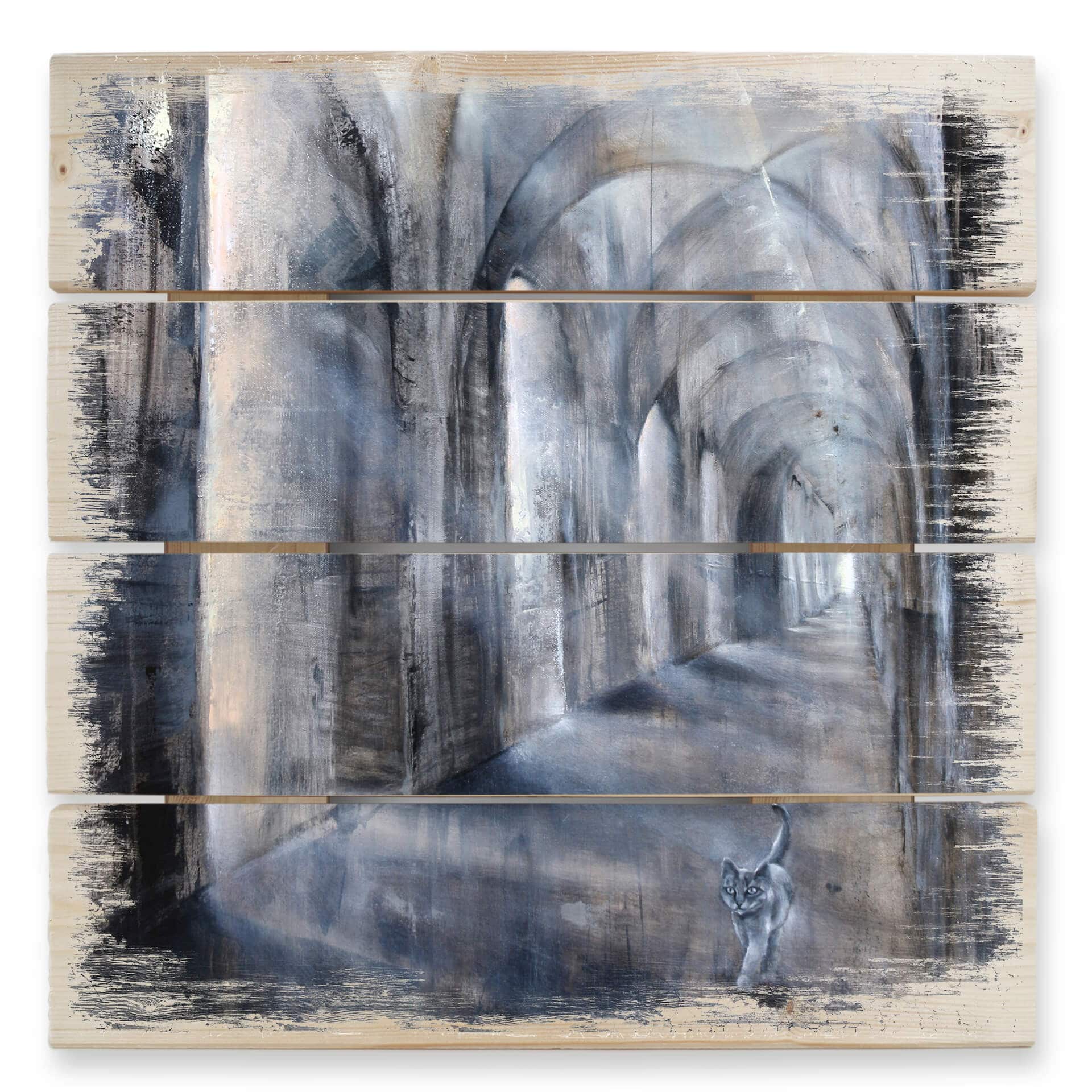 Obraz drewniany Schmucker - Światło i cień - 40x41,5 cm