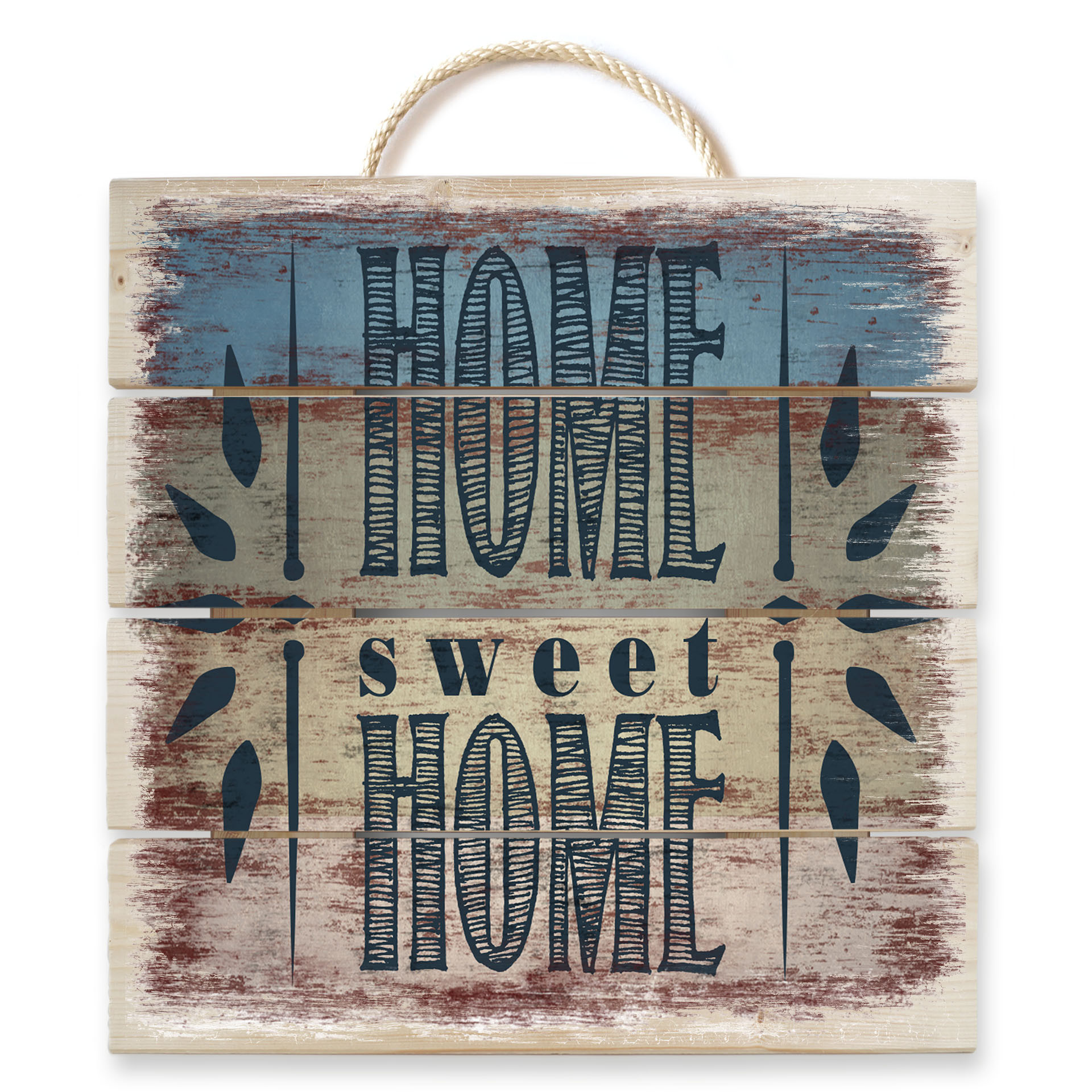 Obraz drewniany Home Sweet Home 1 - 40x41,5 cm