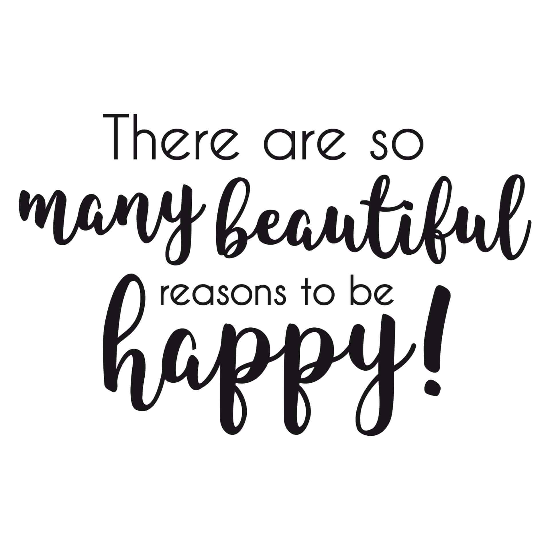 Wallsticker - There are so many beautiful reasons...