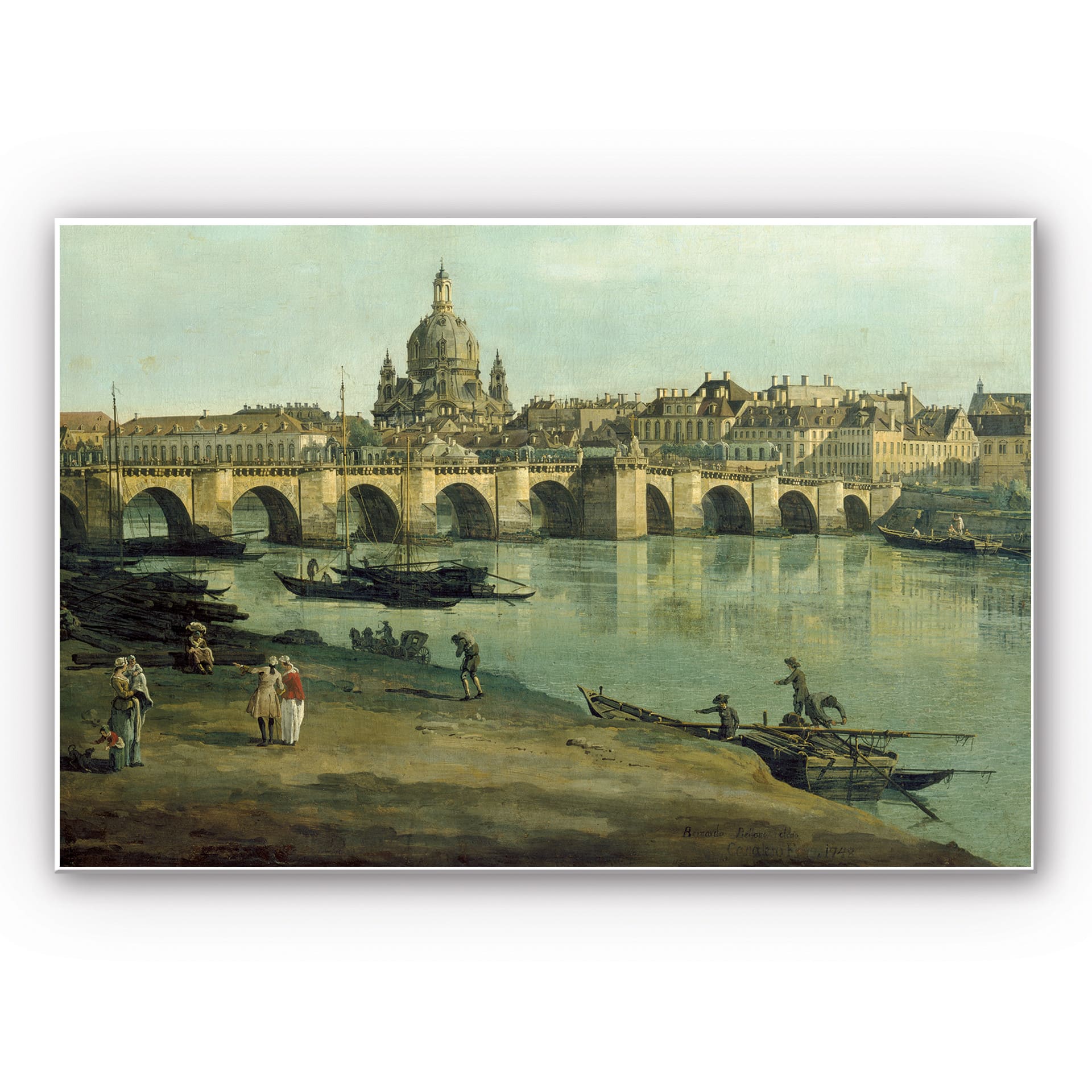 Tableau Forex- Canaletto - Dresde depuis la rive droite de l'Elbe