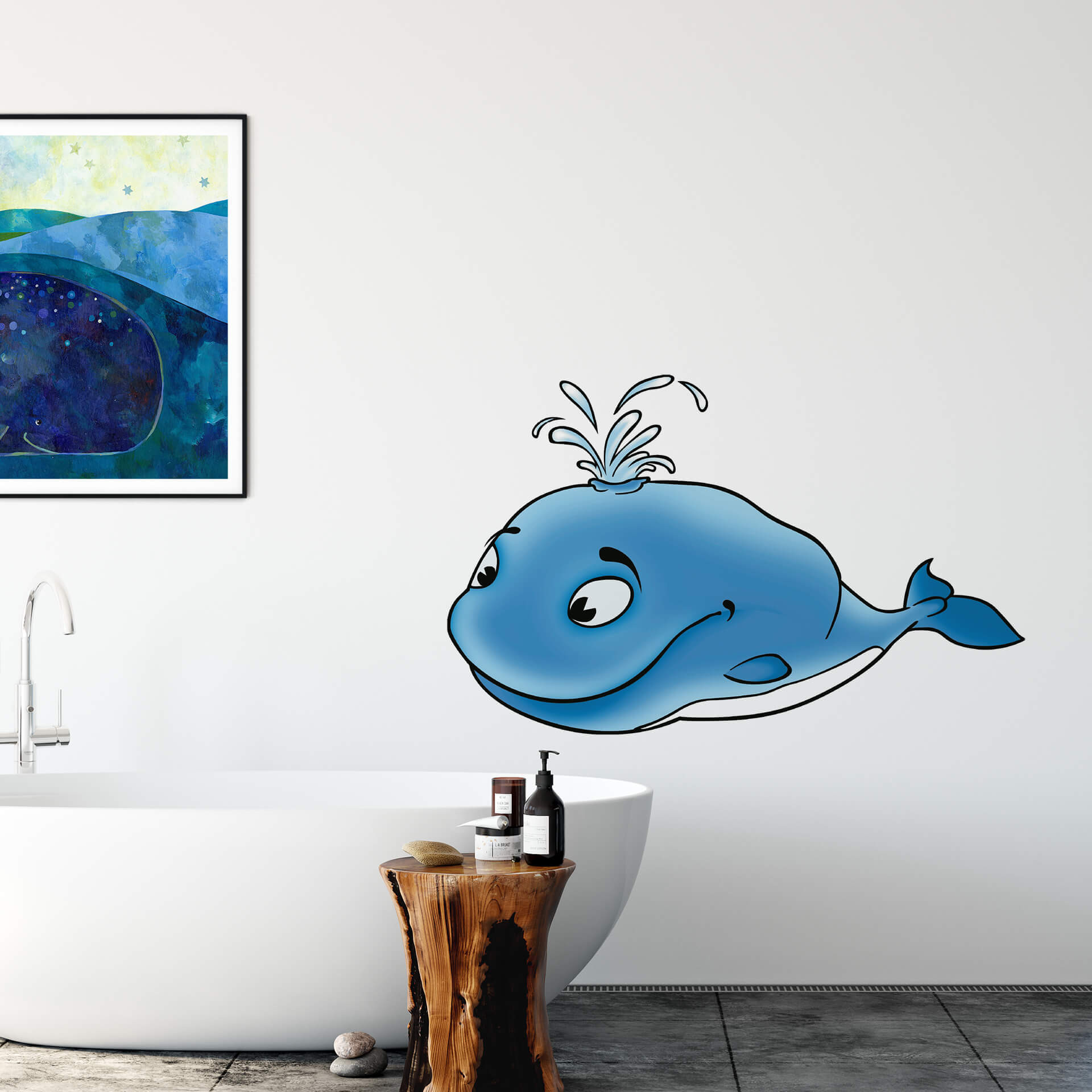 Muursticker Walvis