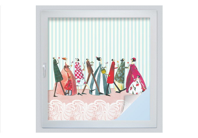 Raamfolie Leffler  - Family Visit
