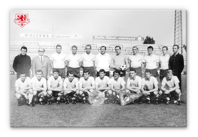 Acrylglasbild Eintracht Braunschweig Meistermannschaft 1967