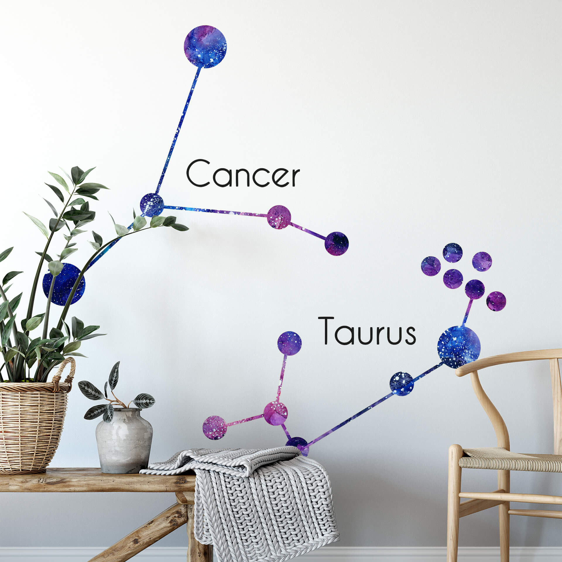 Wandtattoo Sternbild Cancer - Krebs