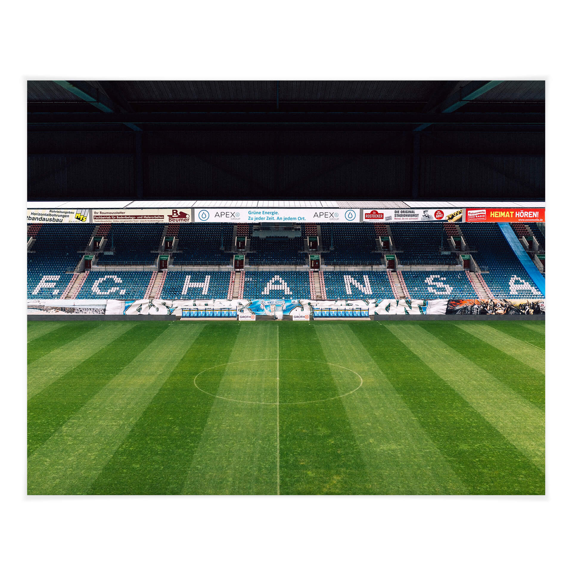 Poster FC Hansa Rostock Stadion Tribüne