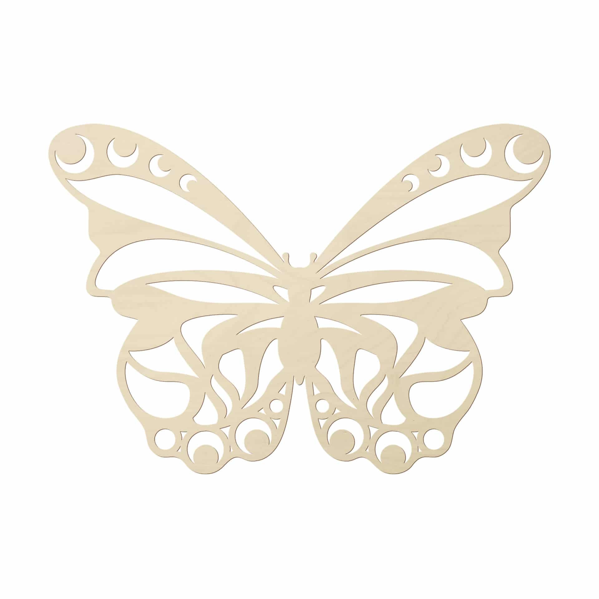 Sztuka z drewna topoli - Motyl