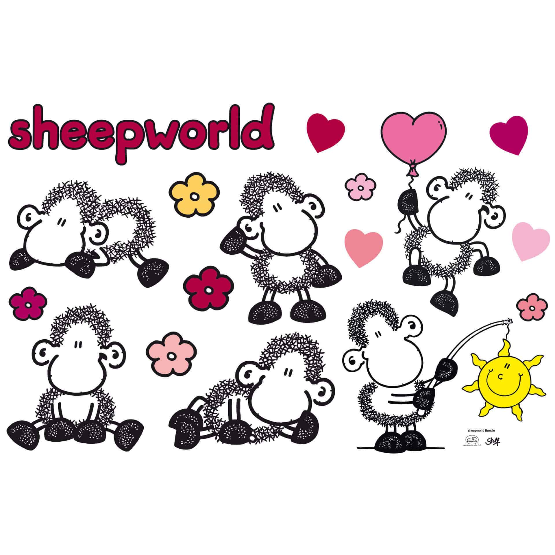 Wandtattoo sheepworld Set