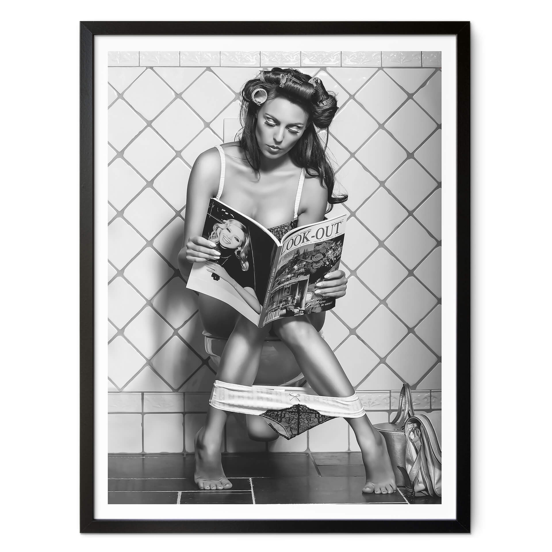 Poster gNo - Multitasking schwarz-weiß