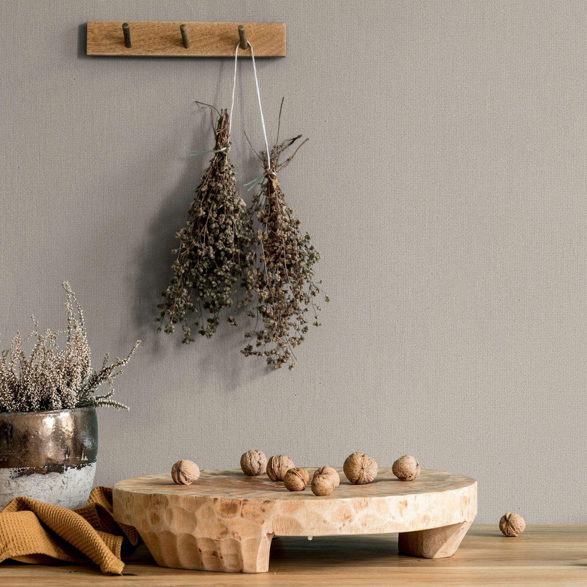 Vliesbehang betonlook effen modern mat in beige