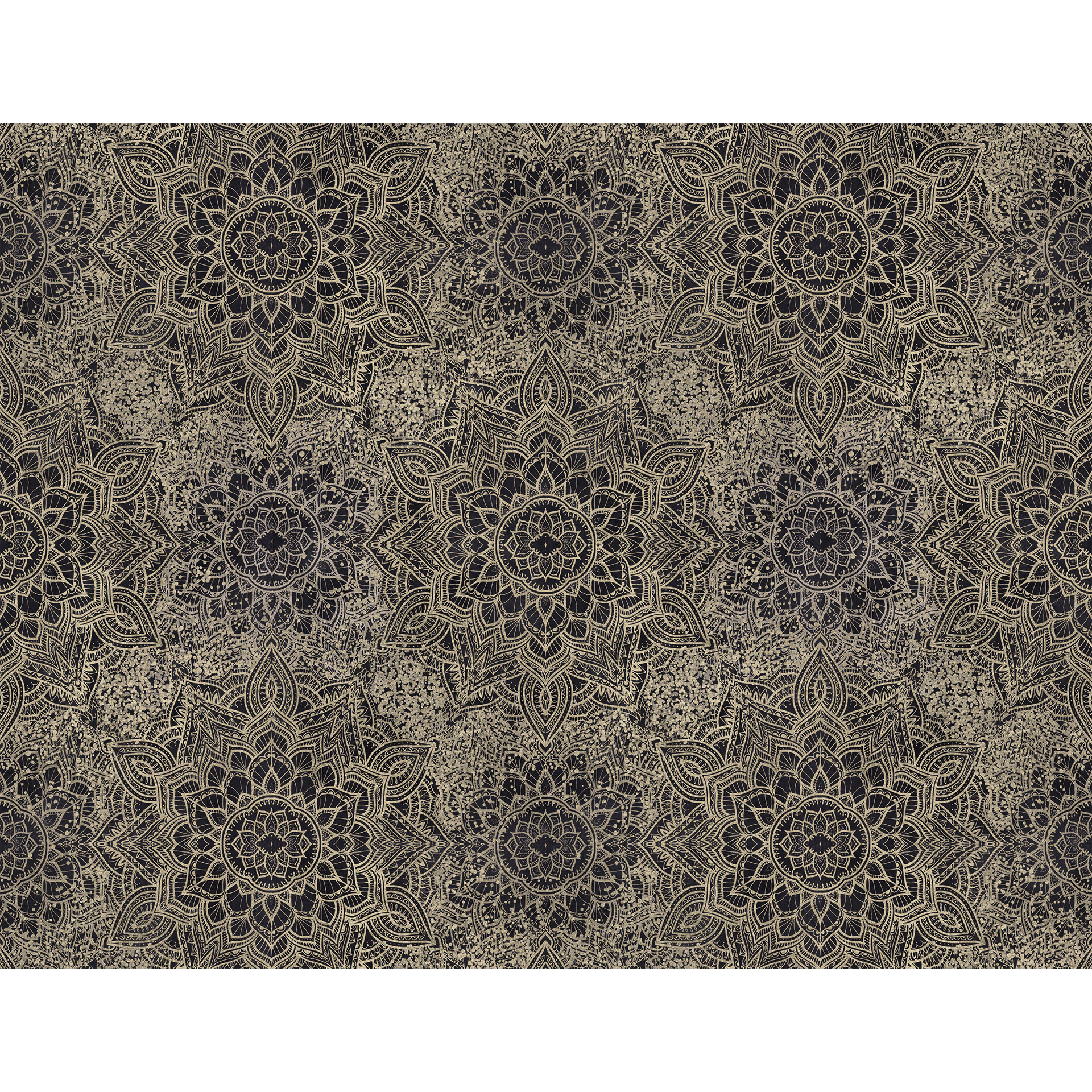 Mandala Boho Antiek Goud Fotobehang - Bloomery Decor