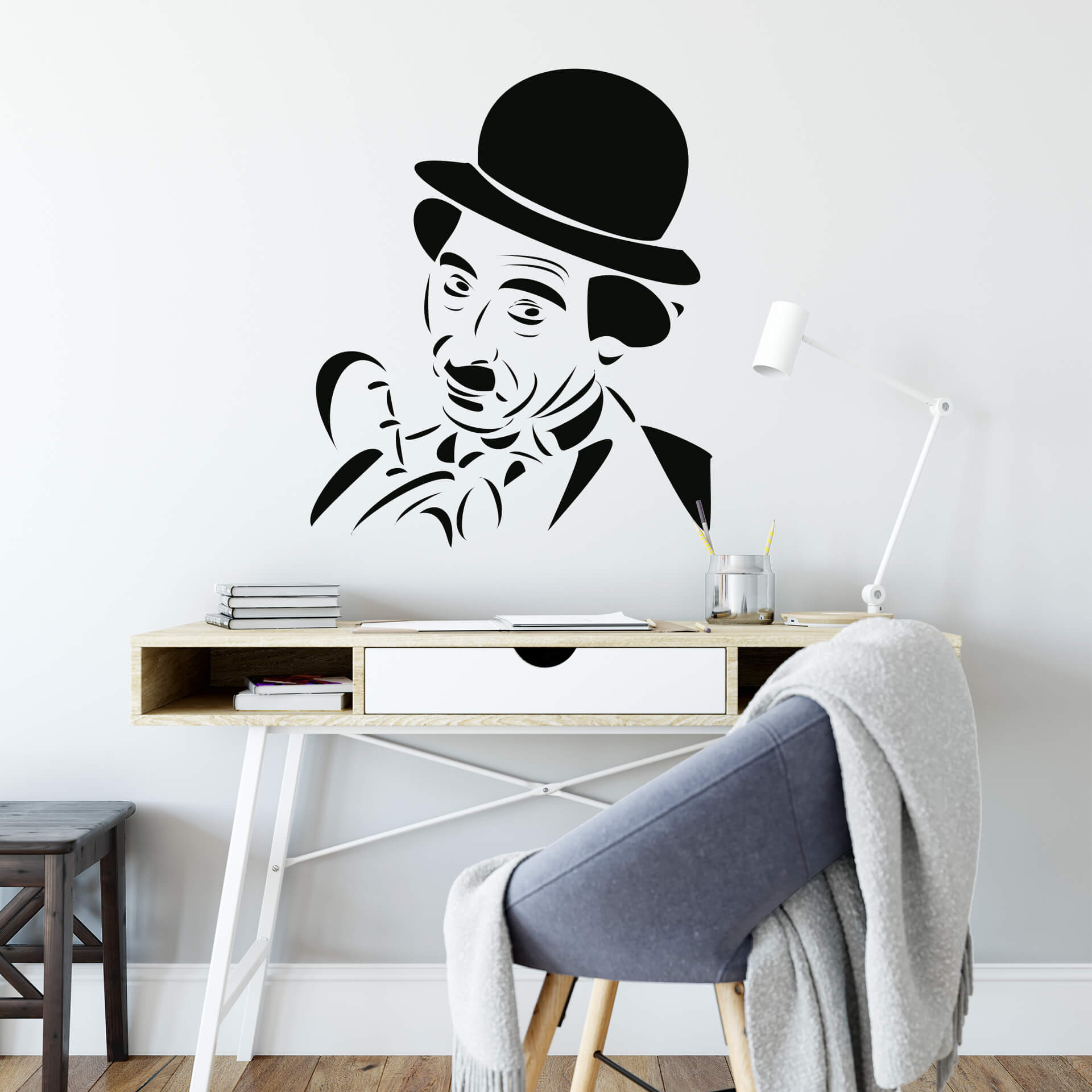 Wallsticker Charlie Chaplin