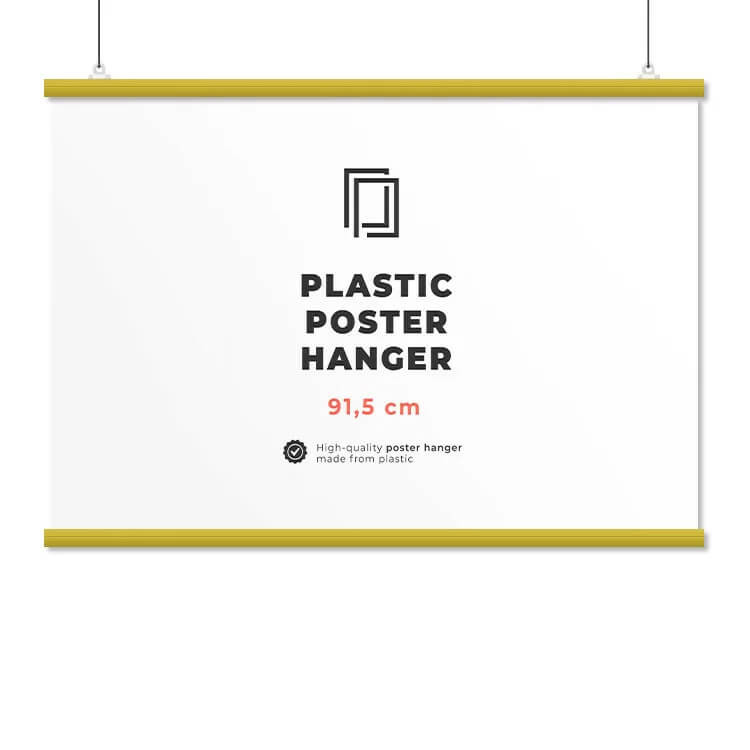 Plakatramme - gul - 91,5 cm