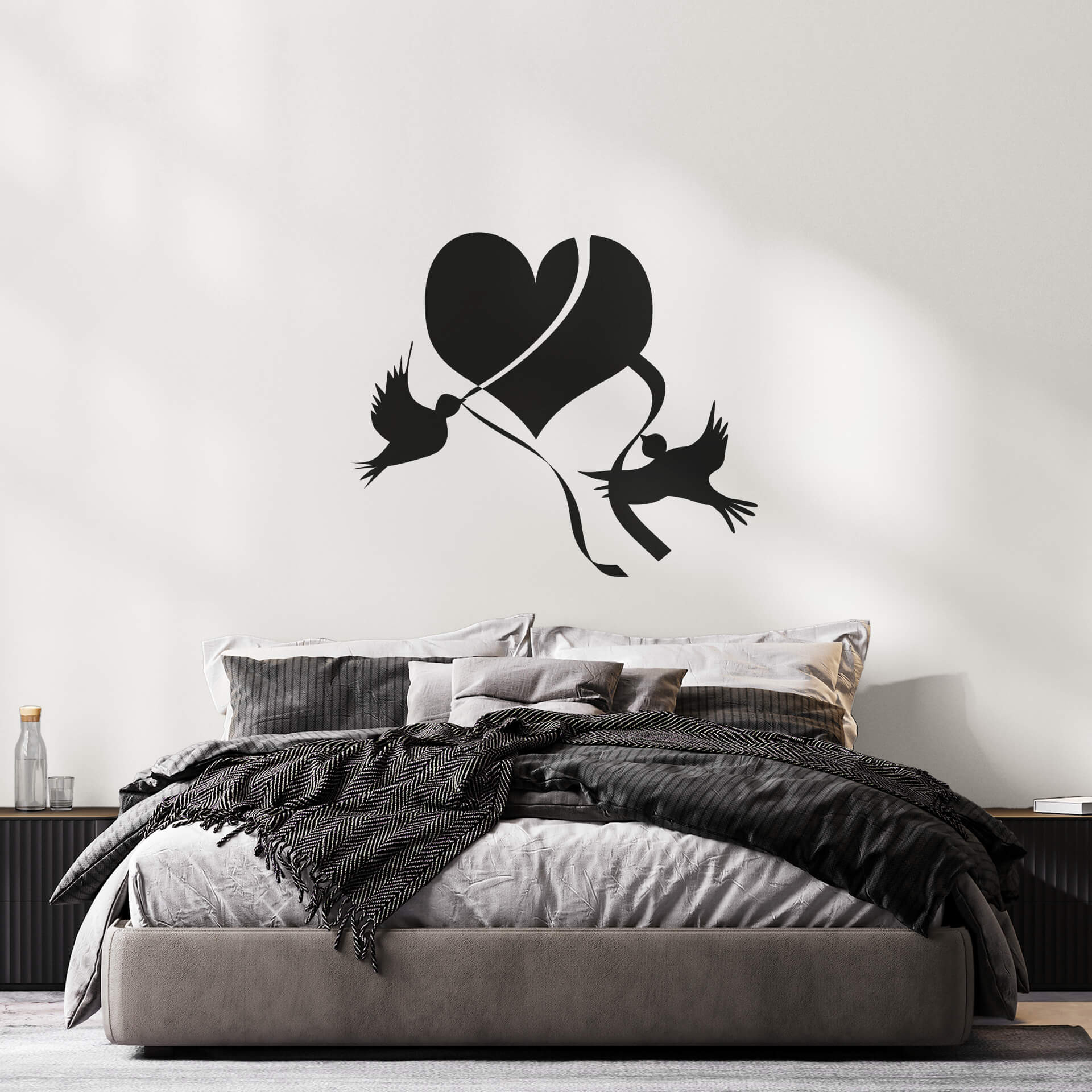 Wallsticker Kærligshedsfugle