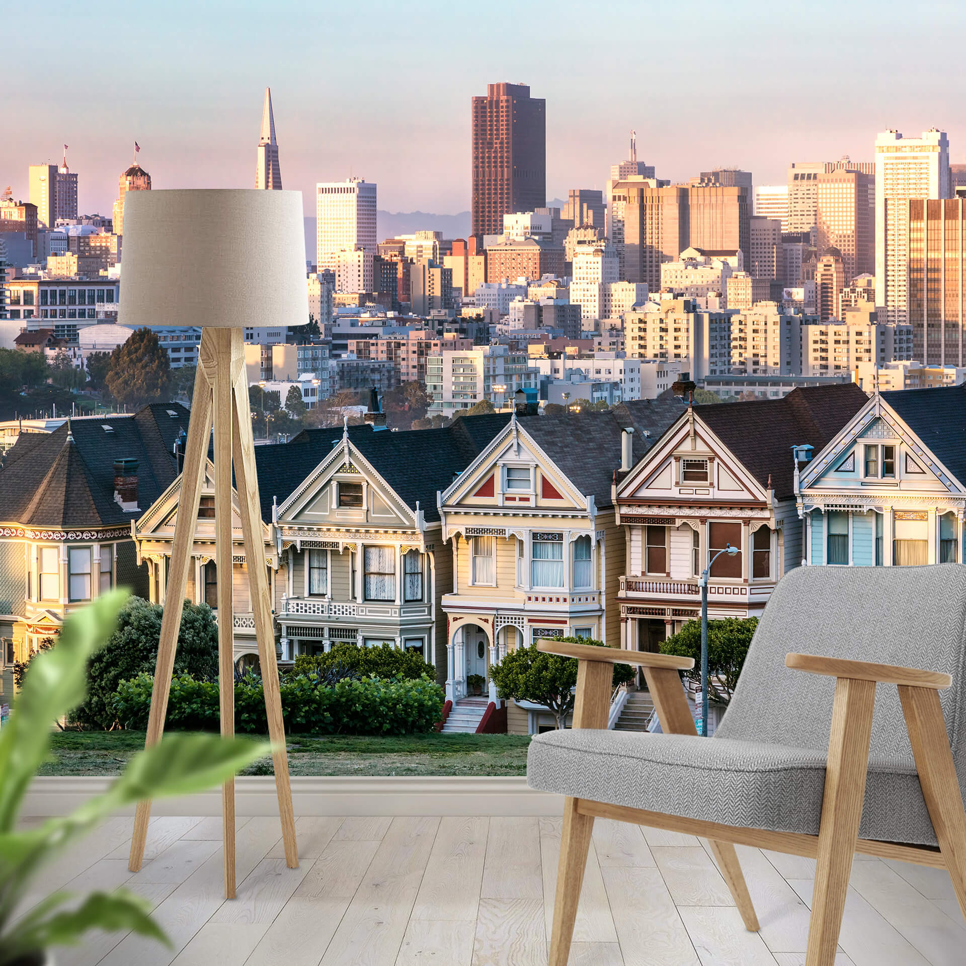 Fotobehang Colombo - San Francisco Skyline