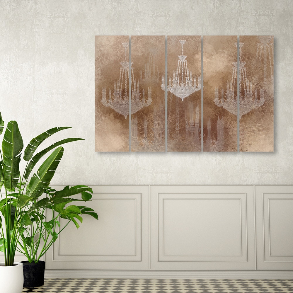 Canvas print 5 dele, lysekrone