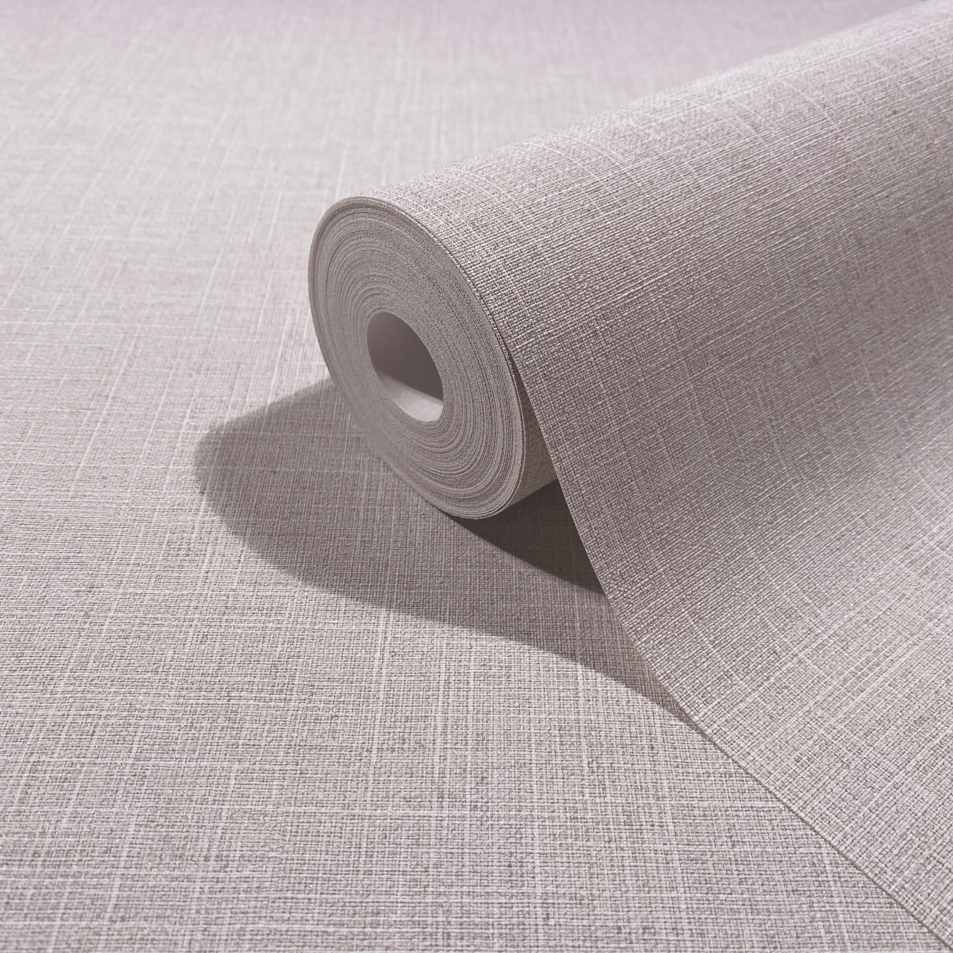 Vliesbehang, structuur effen modern mat in roze