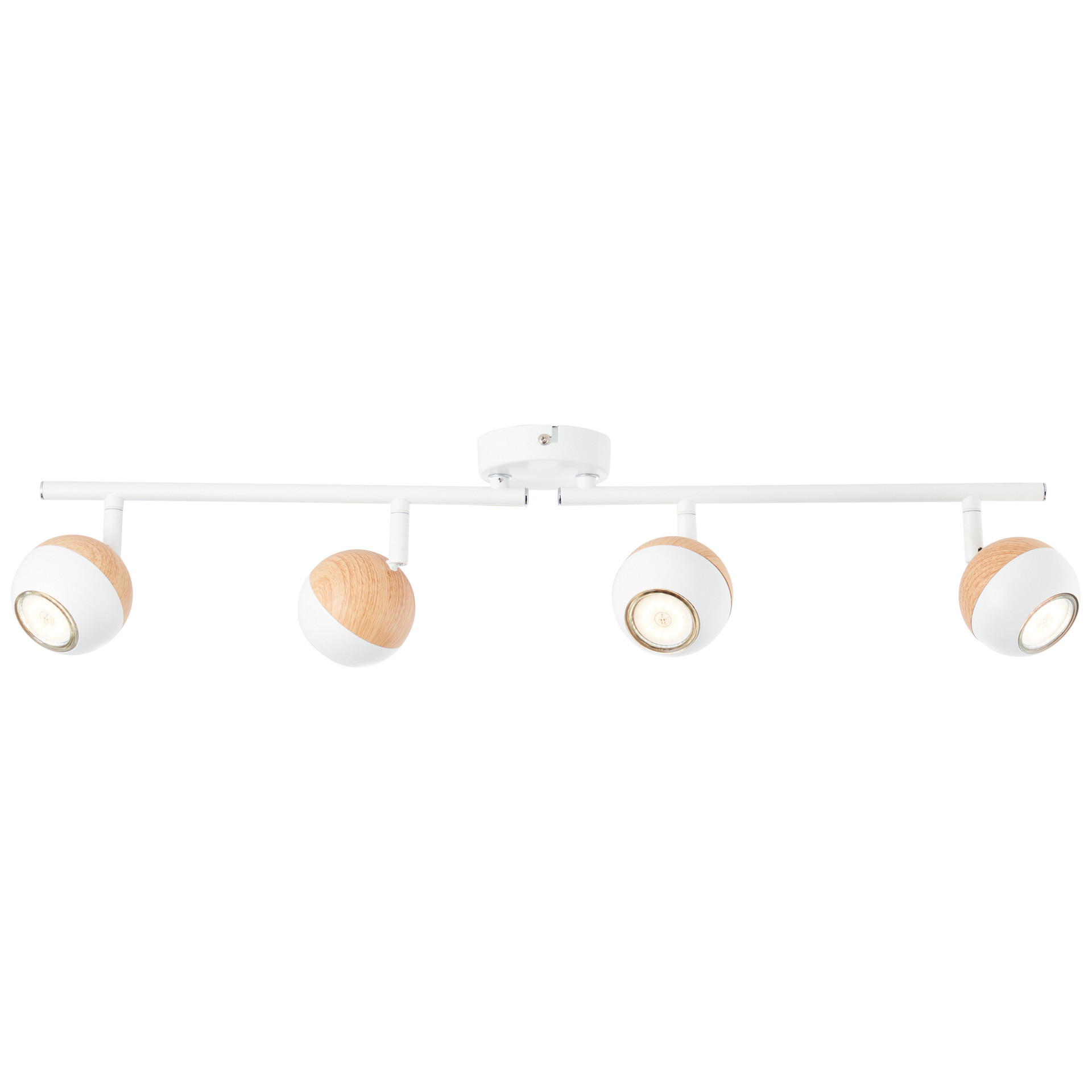 Spotrohr Naima, beige, 12,5 x 75 cm, Metall Deckenspots, dimmbar