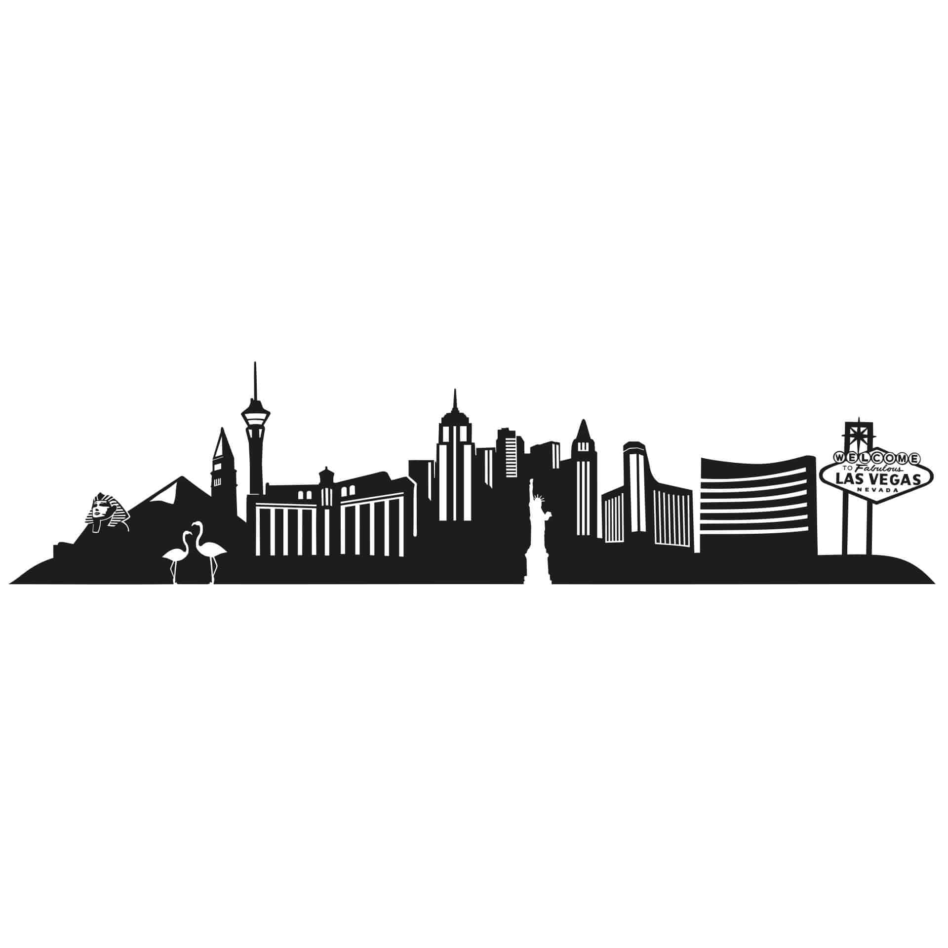 Wallsticker Las Vegas Skyline