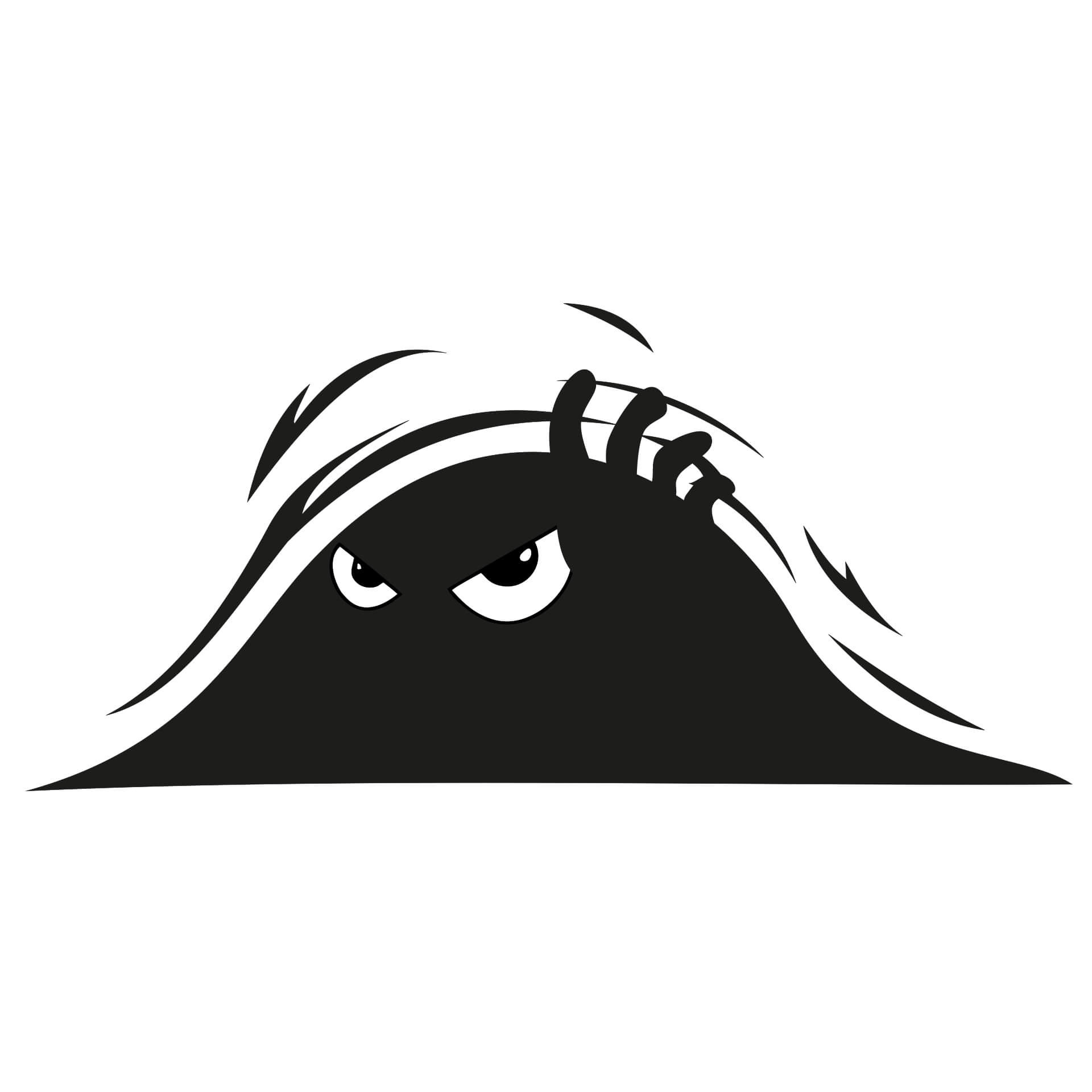 Wallsticker Ondt monster