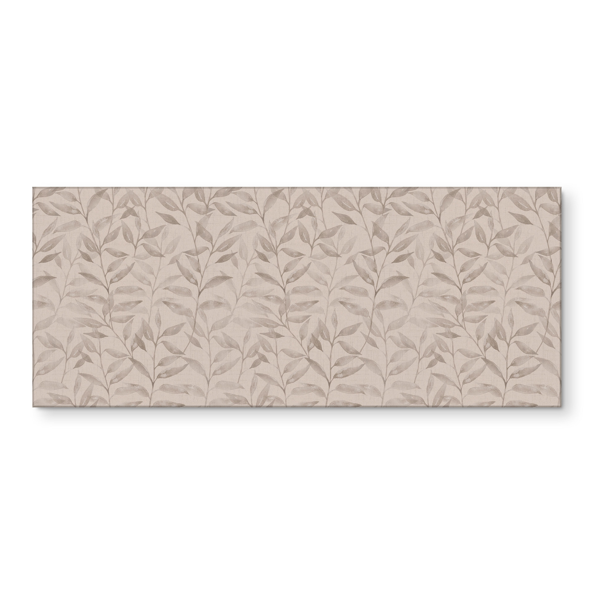 Revêtement pour cuisine Délicates feuilles d'aquarelle - Soft Grey - Bloomery Decor