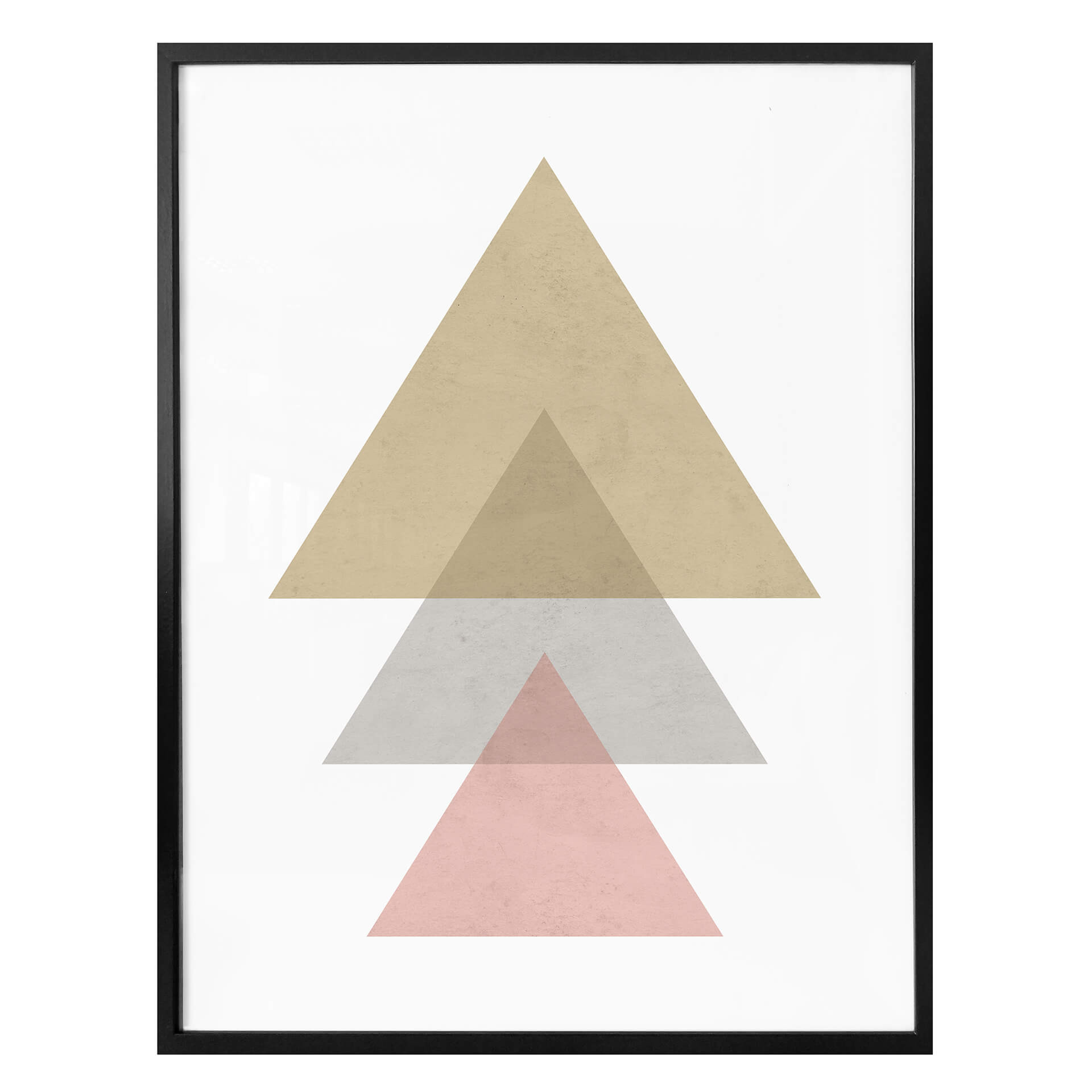 Poster Nouveauprints - Triangles roses