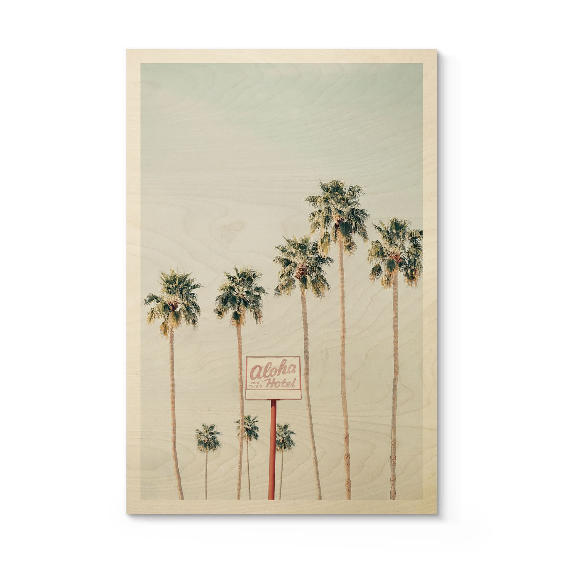 Stampa su legno di palme all'Hotel Aloha - Sisi & Seb