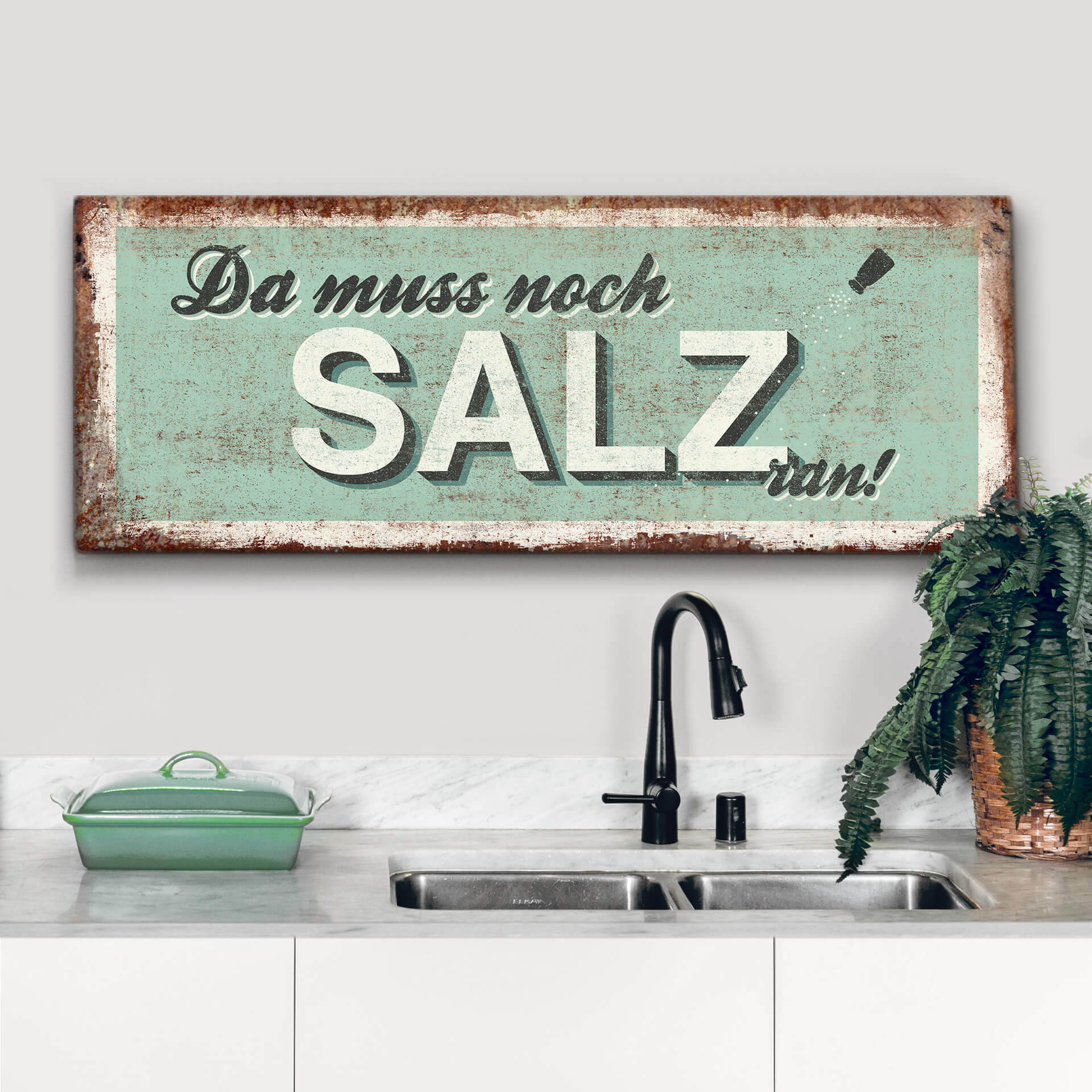 Leinwandbild Da muss noch Salz ran - Panorama