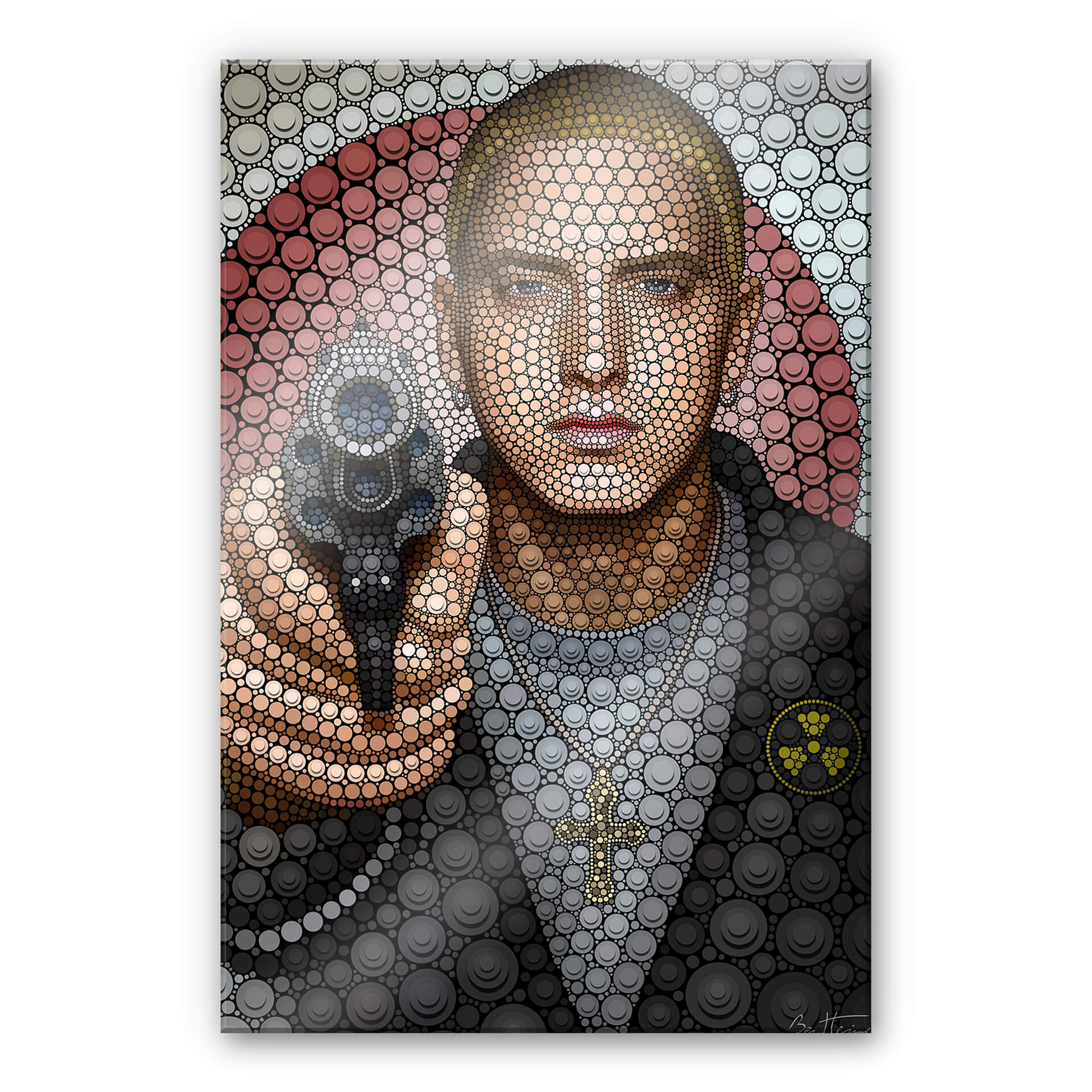 Akrylbillede Ben Heine - Circlism: Eminem