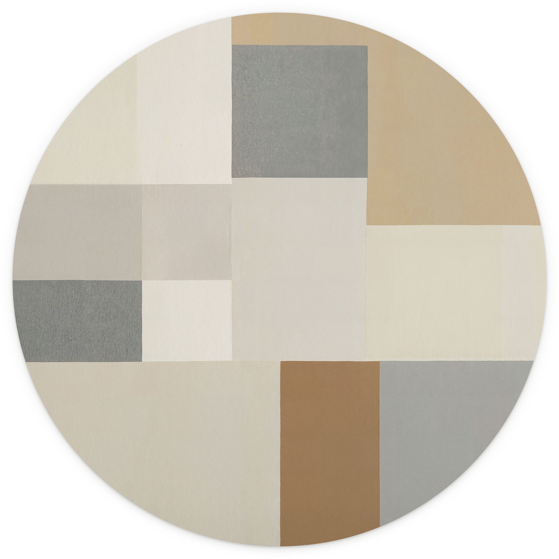 Fotobehang Agnes Plane - Geometrische Vormen - Sir Edward x Grigory Gladarev - Rond