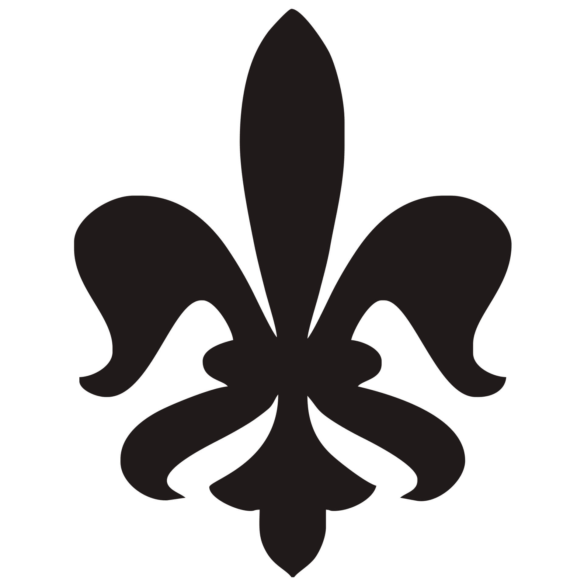 Wallsticker Fleur de Lis 3